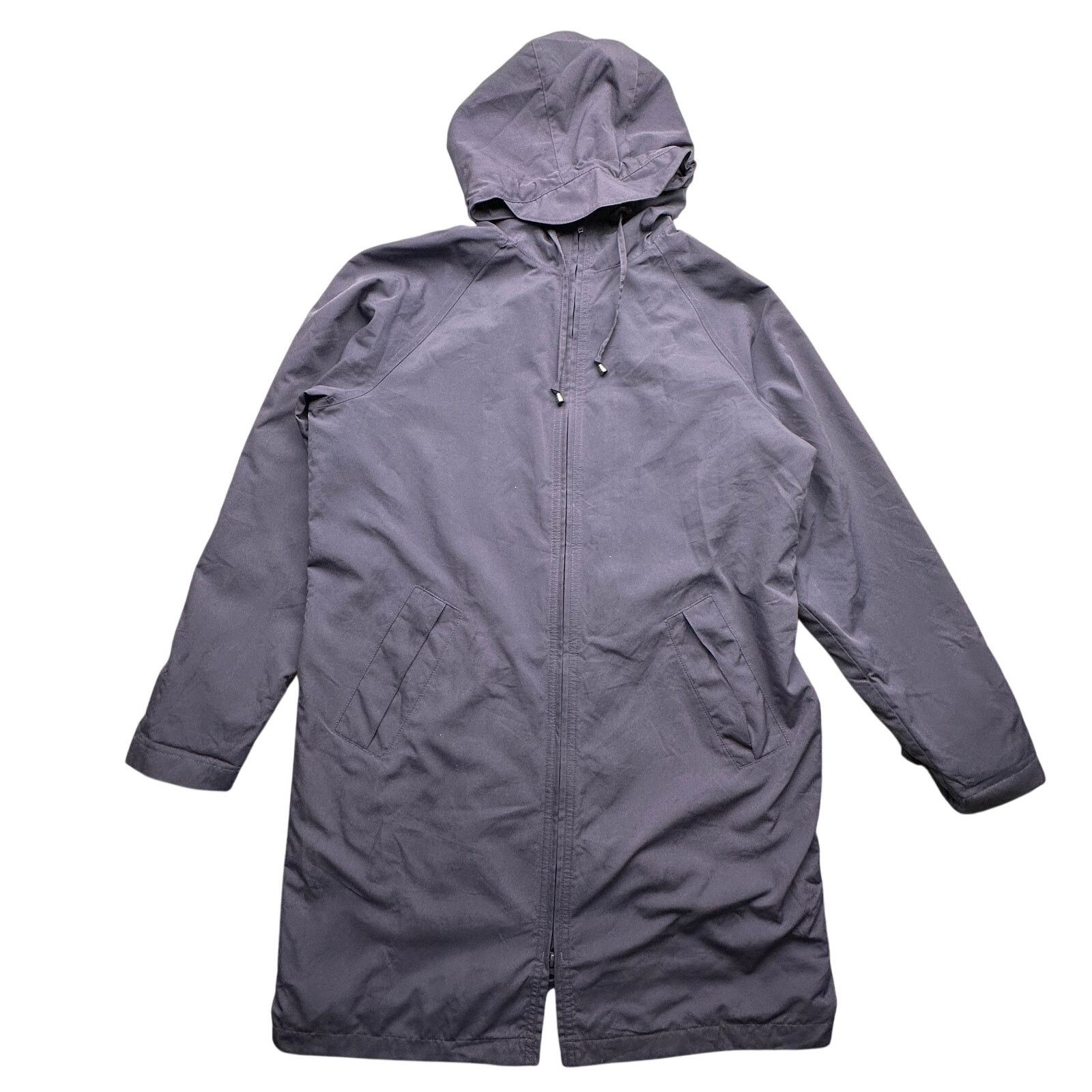L.L. Bean LL Bean Hooded Long Trench Coat Jacket Womens Small Blue Size S / US 4 / IT 40 - 1 Thumbnail