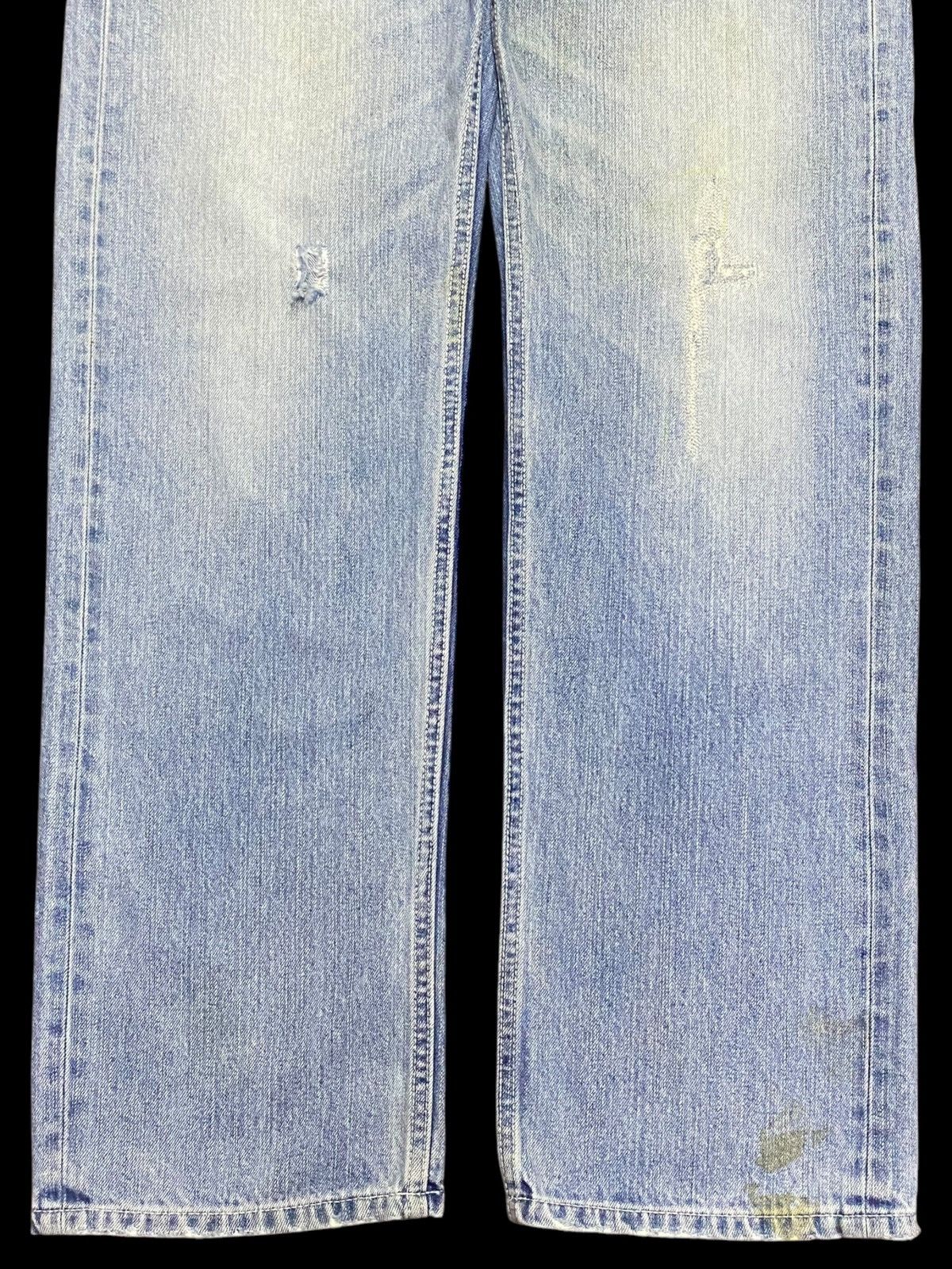 Tommy Hilfiger Vintage Tommy Jean Embroidered Faded Distressed Loose Jeans Size US 36 / EU 52 - 6 Thumbnail