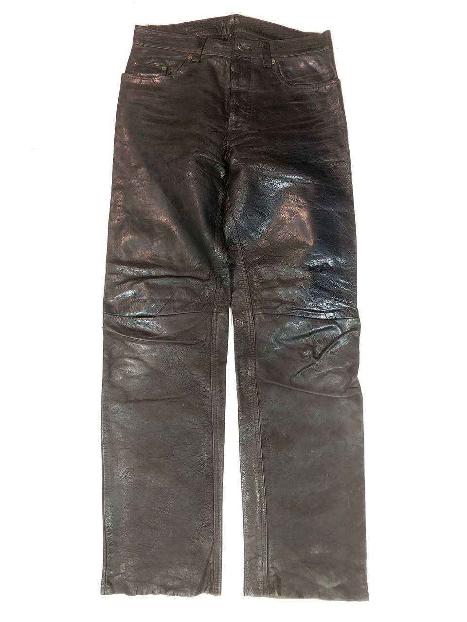 Leather × Vintage Racing Moto Leather Pants Vintage Size US 31 - 1 Thumbnail