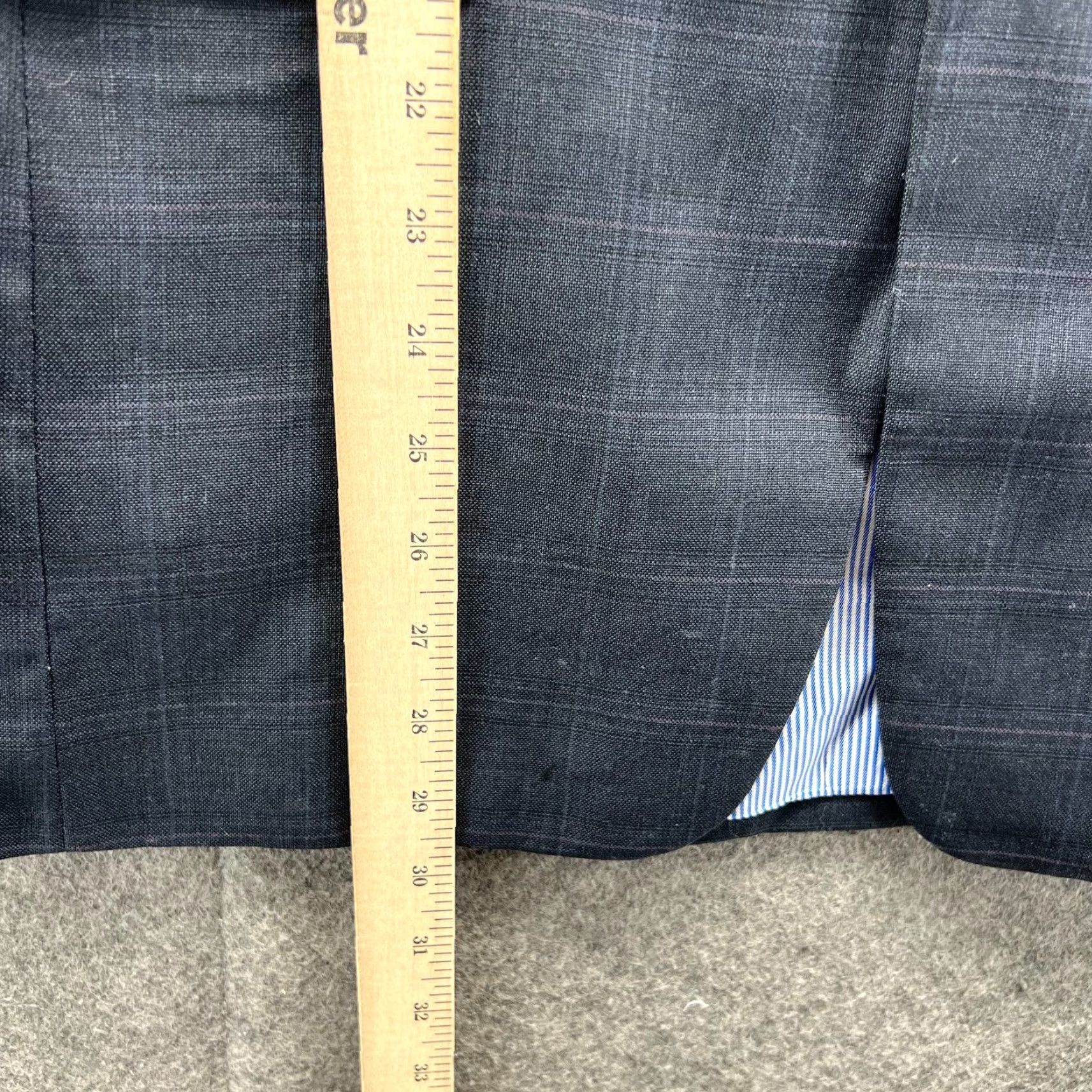 Tommy Hilfiger VINTAGE Tommy Hilfiger Blazer Mens 34 Blue Navy Sport Coat Single Breasted Wool Jacket Size 34R - 7 Thumbnail