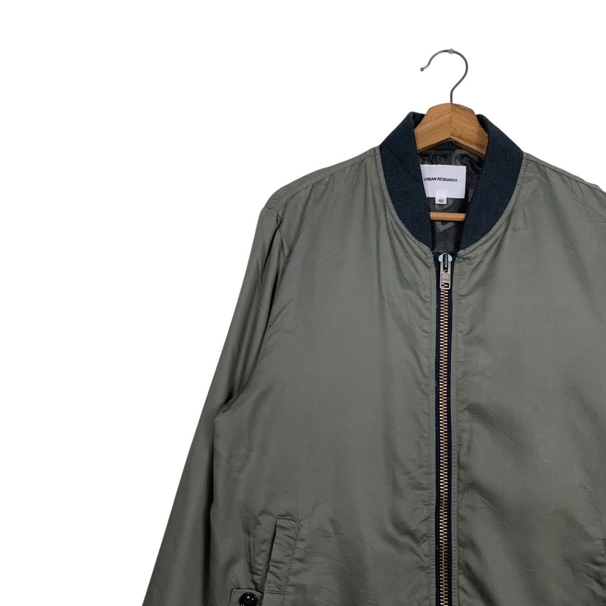 URBAN RESEARCH DOORS URBAN RESEARCH Camo Lined Bomber Jacket #2681-C120 Size US M / EU 48-50 / 2 - 6 Thumbnail