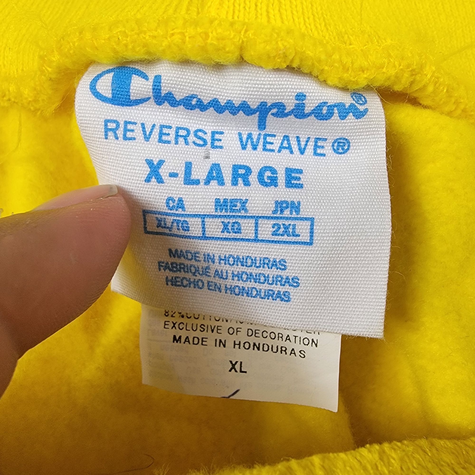 Champion Champion Reverse Weave Mens XL Yellow Shorts Athletic Outdoo Size US 44 / EU 60 - 3 Thumbnail