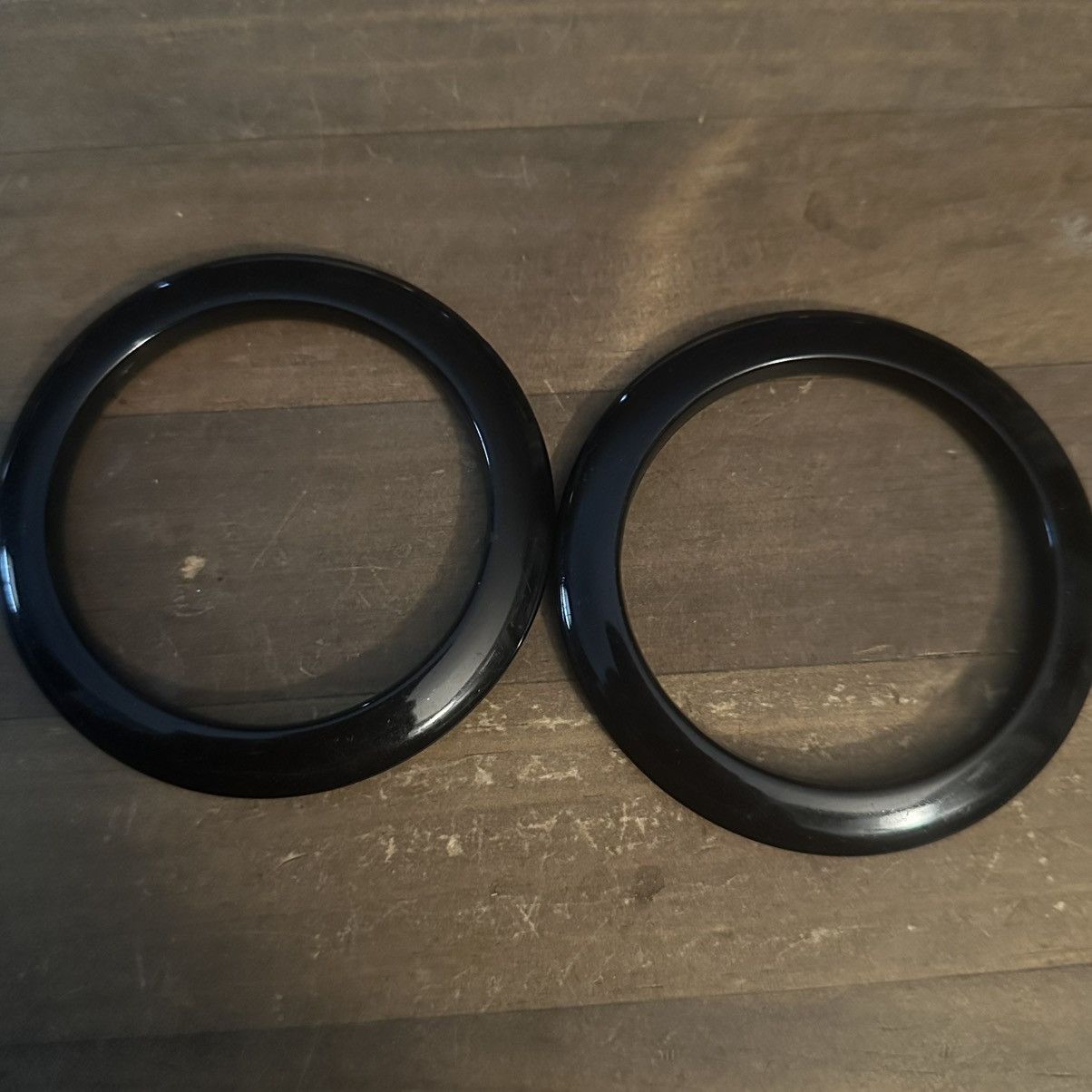Other Black acrylic saucer bangles Size ONE SIZE - 3 Thumbnail