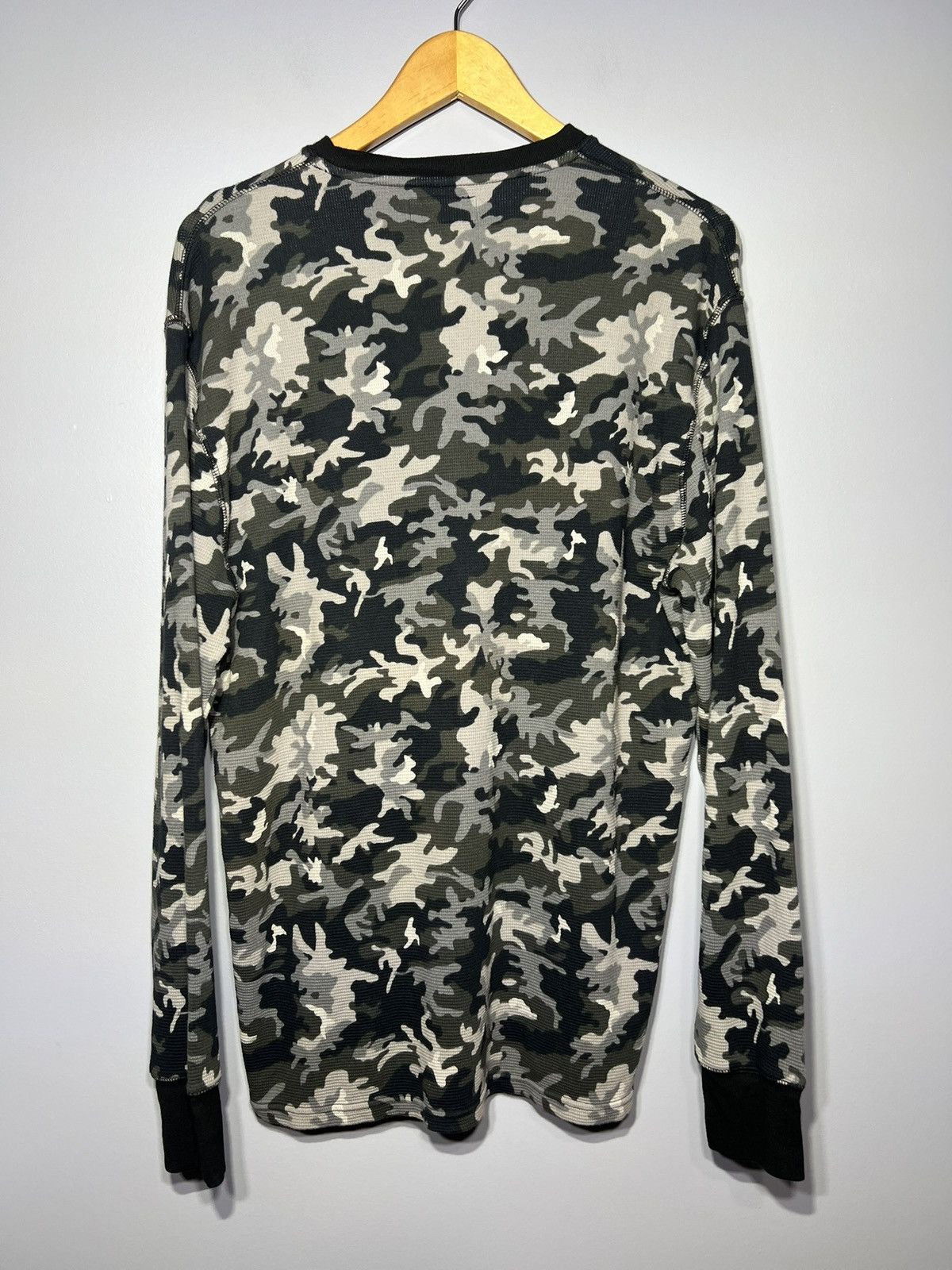 Polo Ralph Lauren Polo Ralph Lauren Mens Thermal Sz XL Camouflage Waffle Knit Size US XL / EU 56 / 4 - 4 Thumbnail