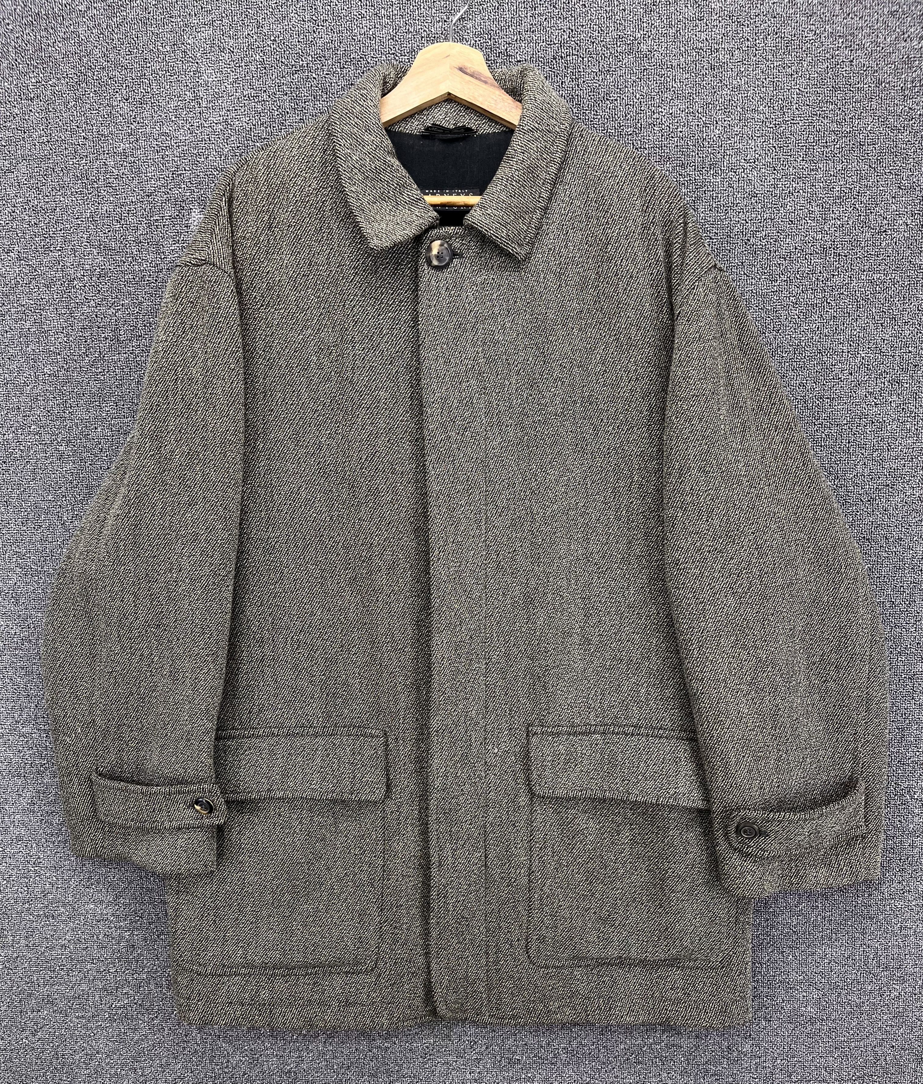 Barneys New York Vintage Barneys New York Made in Italy Rare Wool Jacket Size US L / EU 52-54 / 3 - 1 Thumbnail