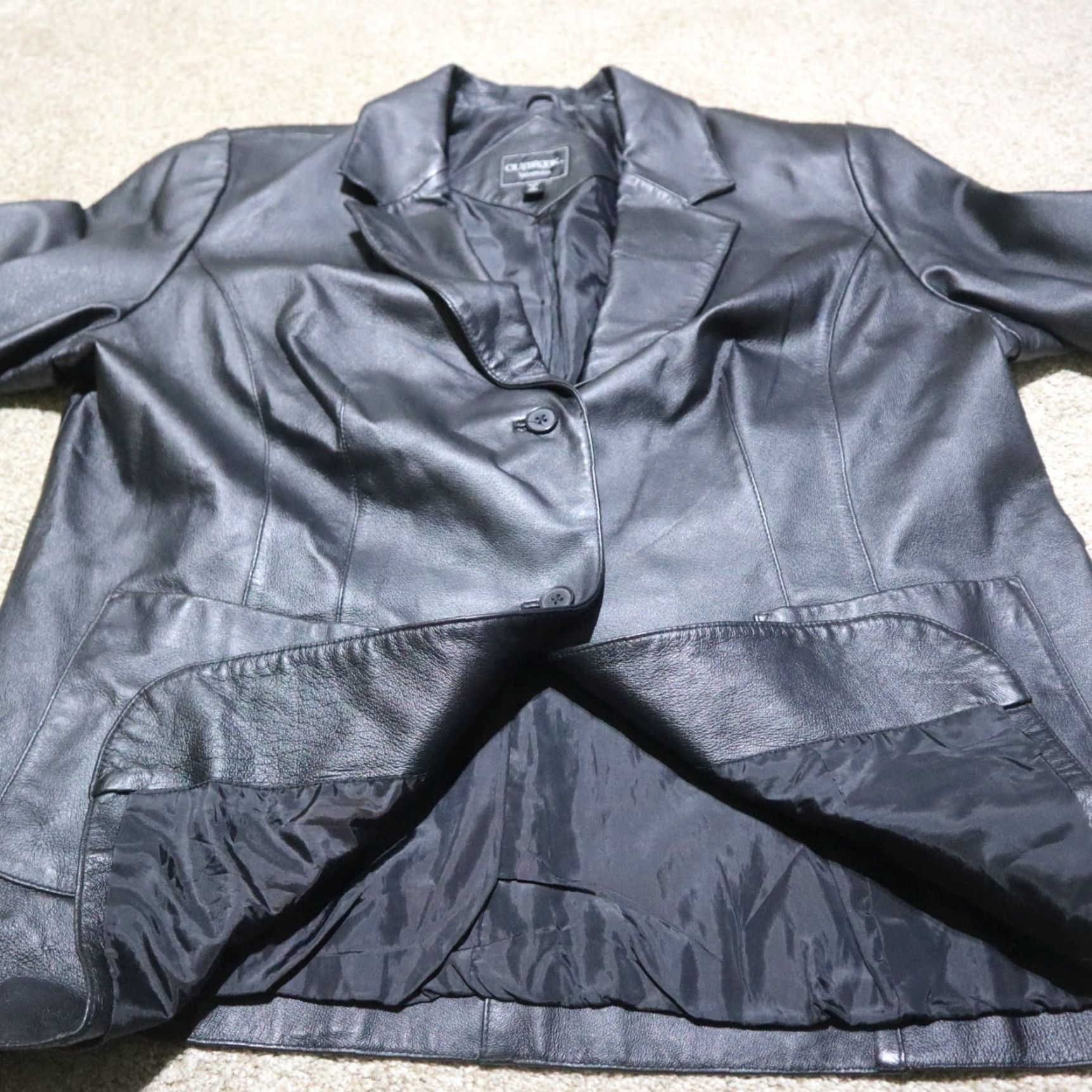 Vintage VINTAGE OutBrook Leather Jacket Hooded Womens 2X Black 80s 90s Cowboy Softshell Fall 4 Seasons Size XXL / US 16-18 / IT 52-54 - 4 Thumbnail