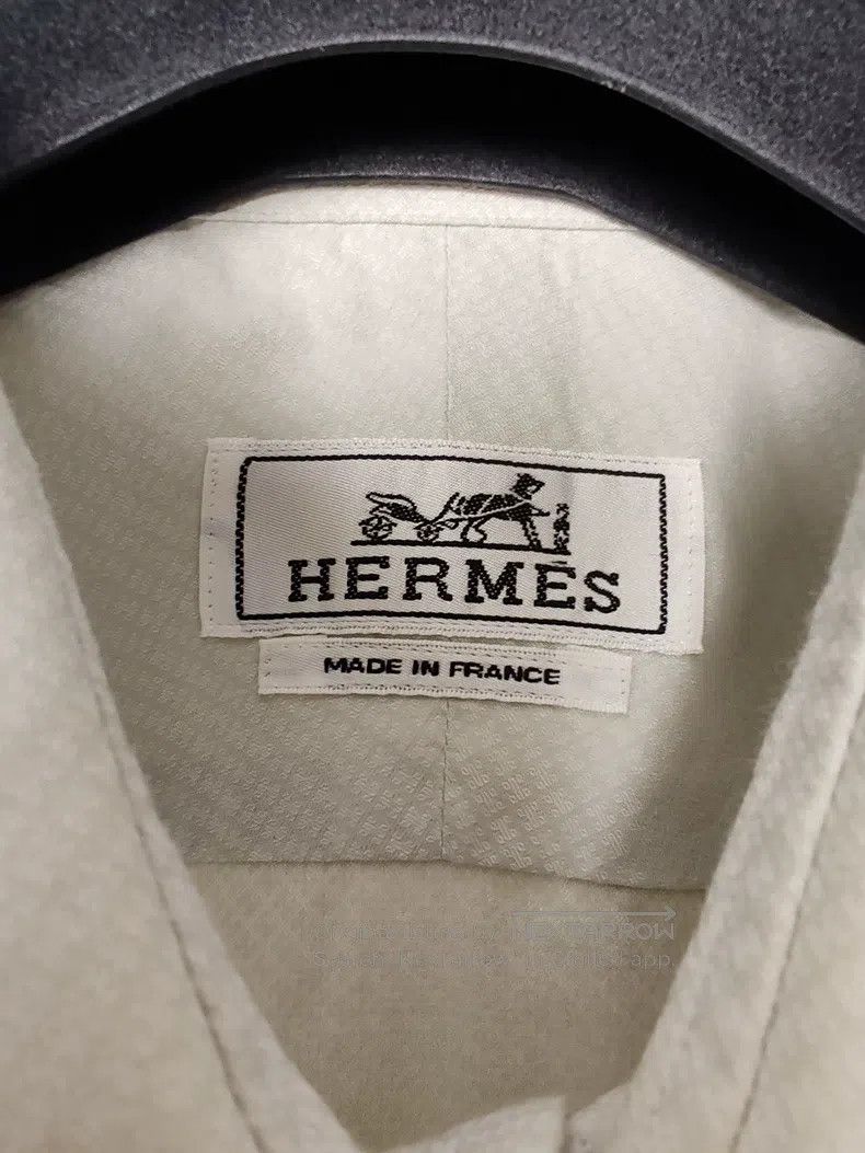Hermes Hermes size 39 Men's H Embroidered Full Print Shirt Size US S / EU 44-46 / 1 - 3 Thumbnail