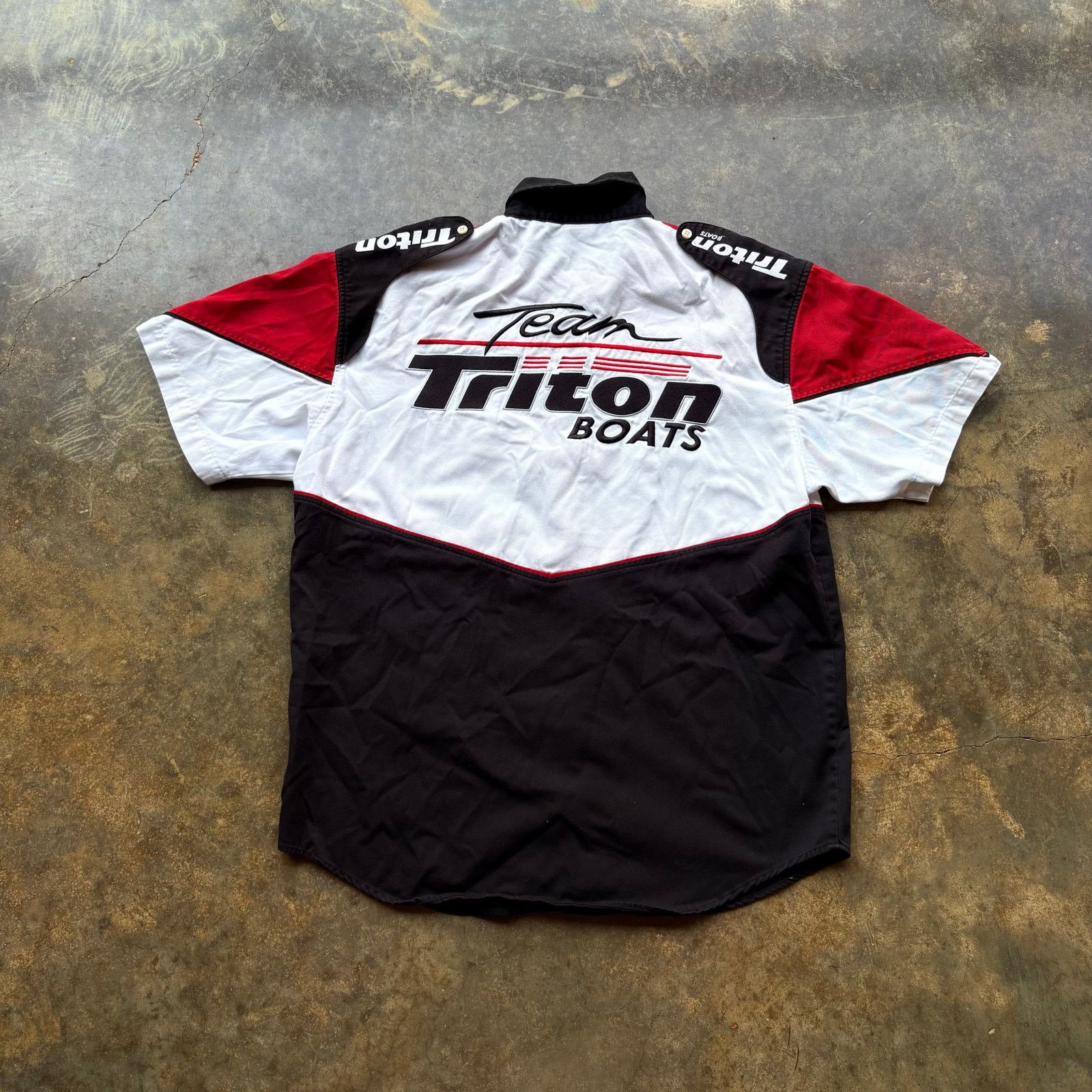 Vintage Cool Vintage Triton Fishing Shirt Size US L / EU 52-54 / 3 - 4 Thumbnail