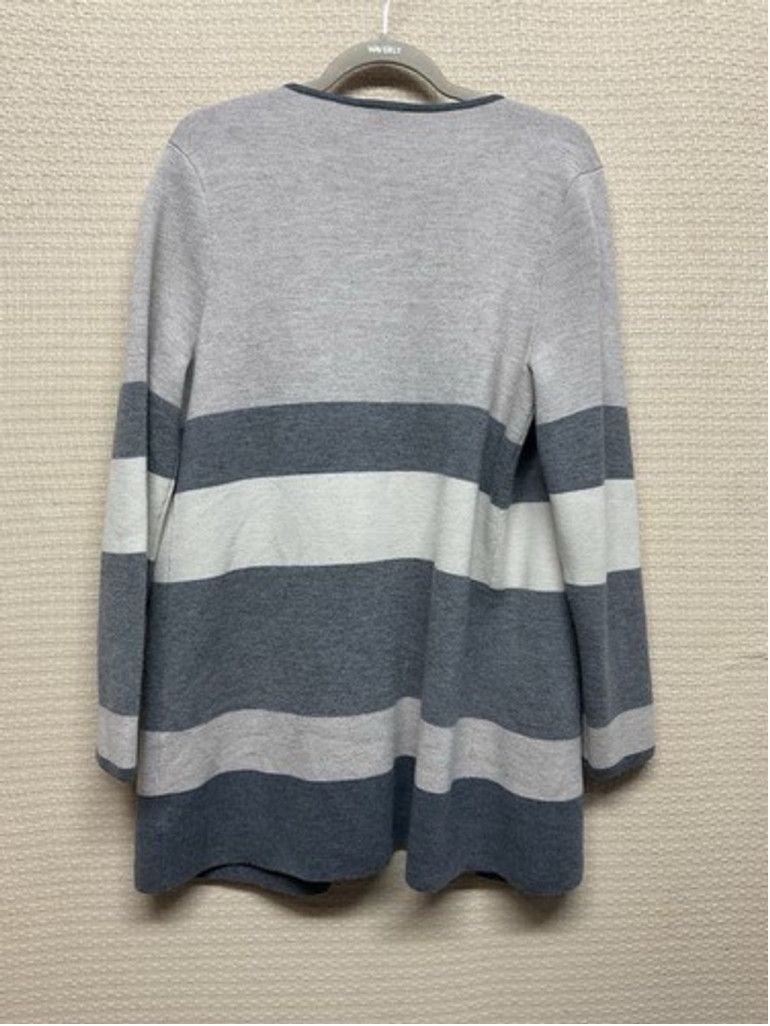 Talbots NWOT Talbots Wool Open Front Cardigan Women Large Tan/Gray Size L / US 10 / IT 46 - 4 Thumbnail