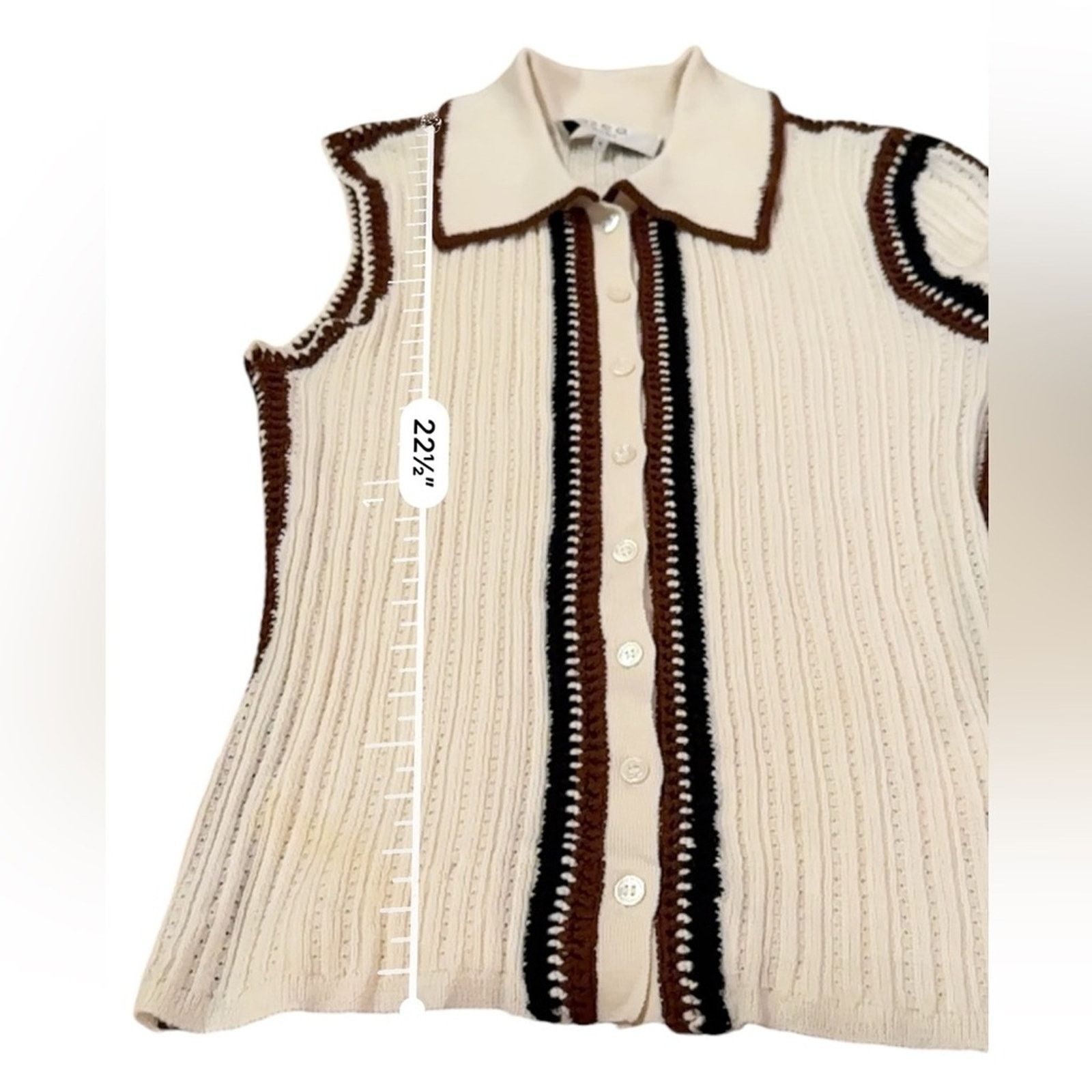 Sea New York RTR Sea New York Riva Ribbed Wool Collared Button Front Top Size M / US 6-8 / IT 42-44 - 11 Thumbnail