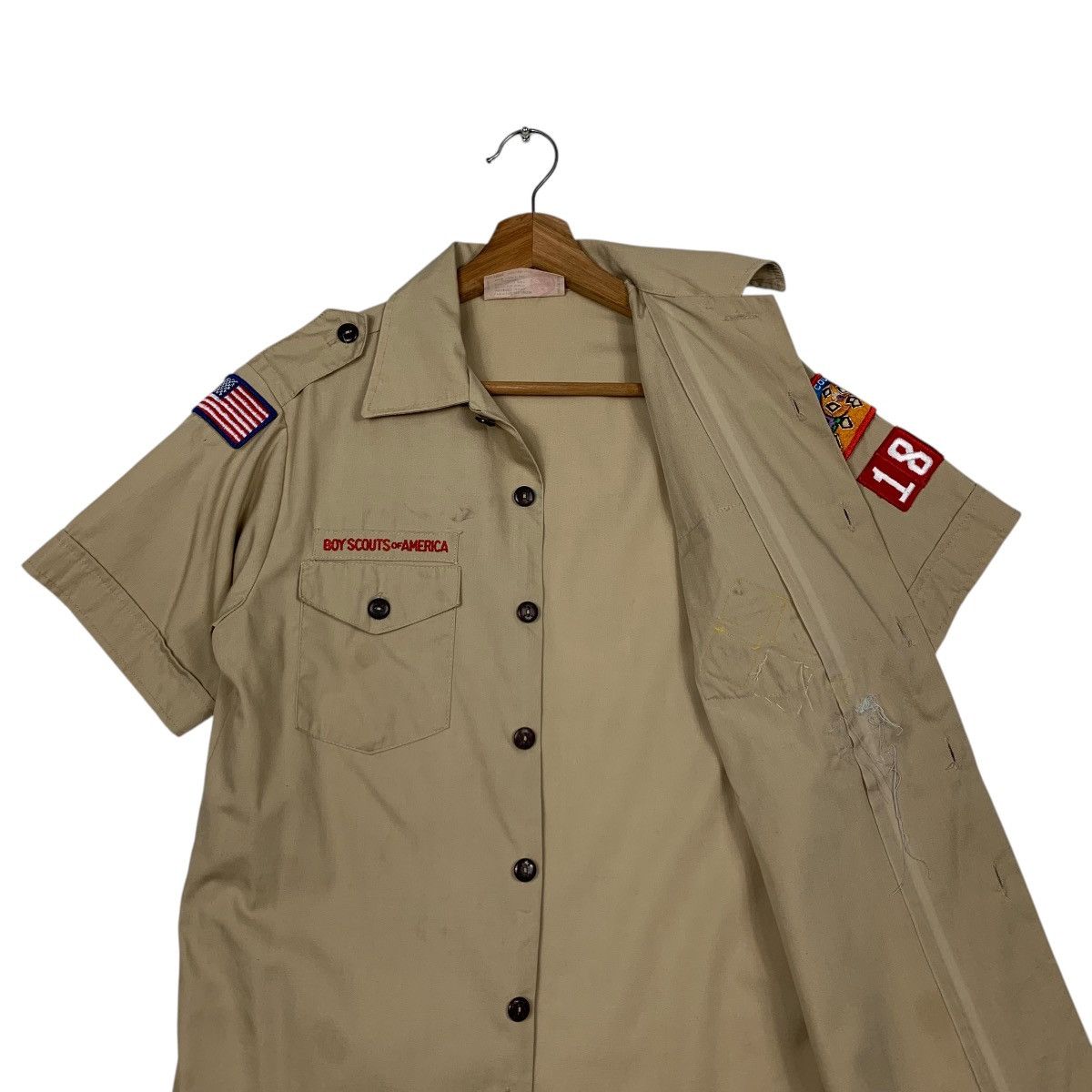 Vintage 90’s BOY SCOUTS of AMERICA Usa Made Shirt Youth L #2353-C105 Size US L / EU 52-54 / 3 - 10 Thumbnail