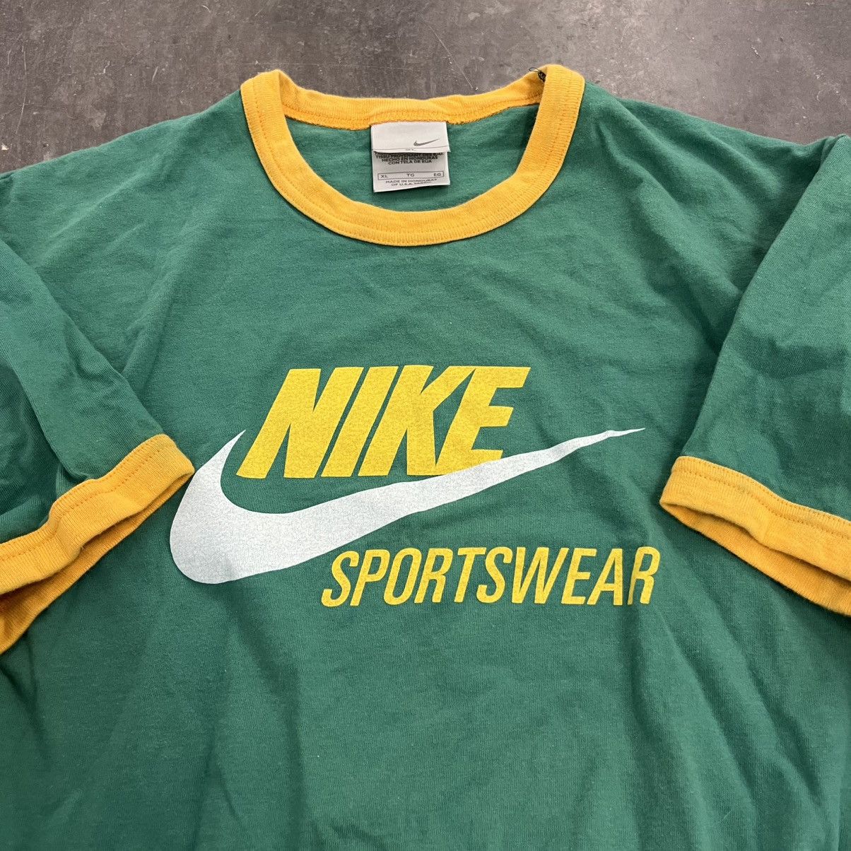 Nike × Vintage Vintage Nike 2003 Y2K Ringer Shirt 80s style XL streetwear Size US XL / EU 56 / 4 - 3 Thumbnail