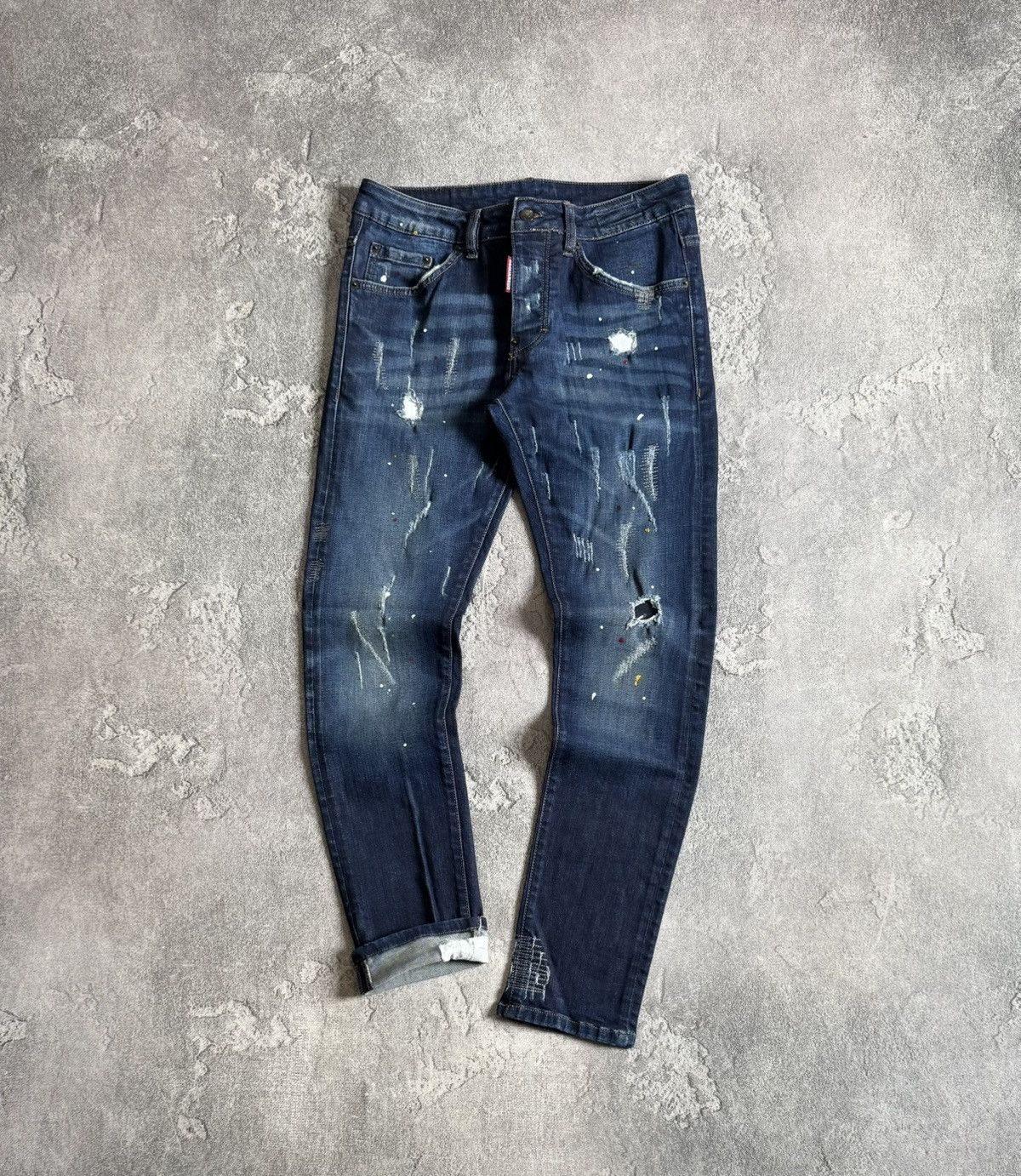Dsquared2 Dsquared2 50size distressed denim pants jeans trousers 👖 y2k Size US 34 / EU 50 - 1 Thumbnail
