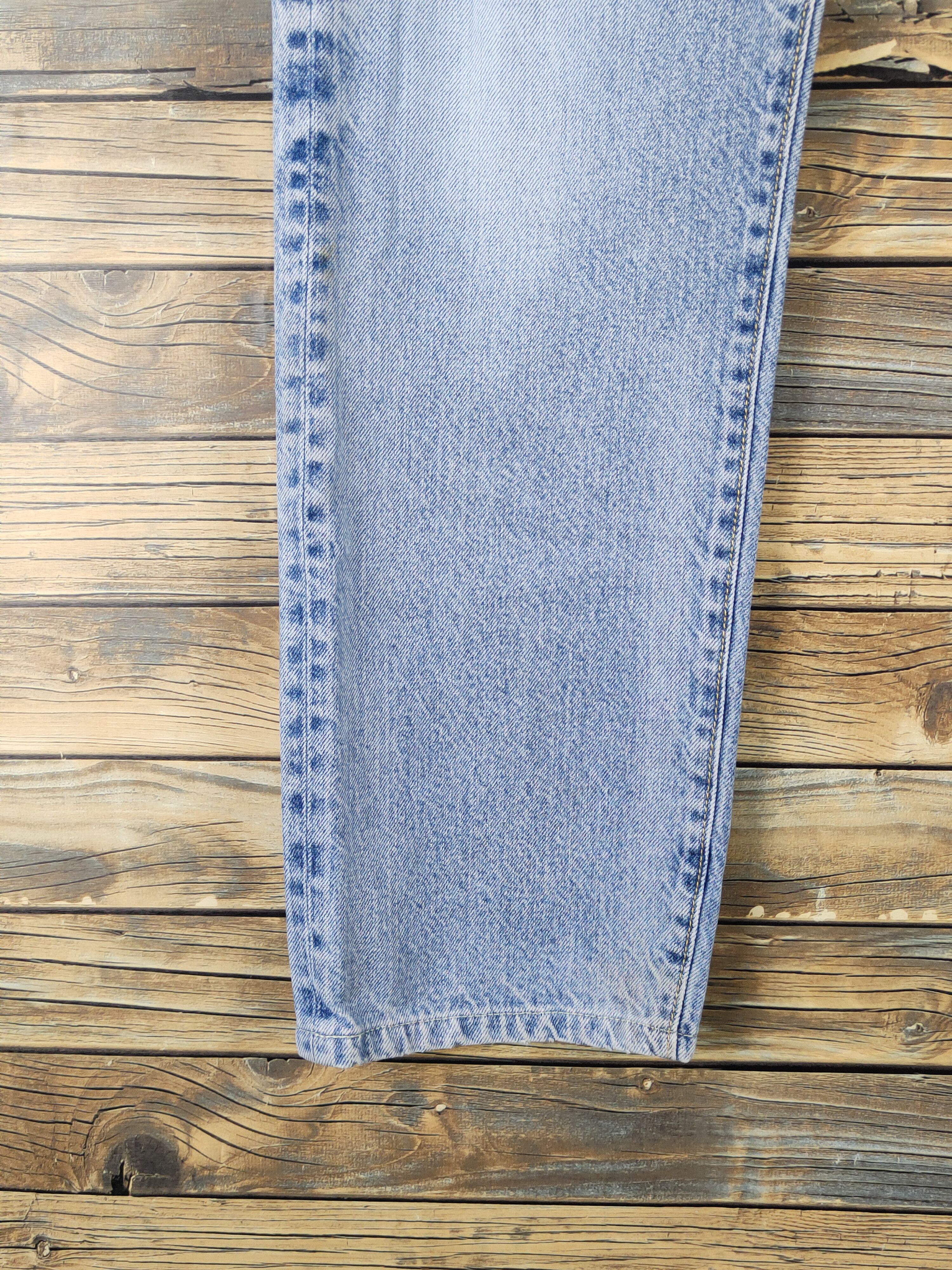 GU GU Light Blue Distressed Ripped denim Jeans #W1598 Size US 32 / EU 48 - 4 Thumbnail