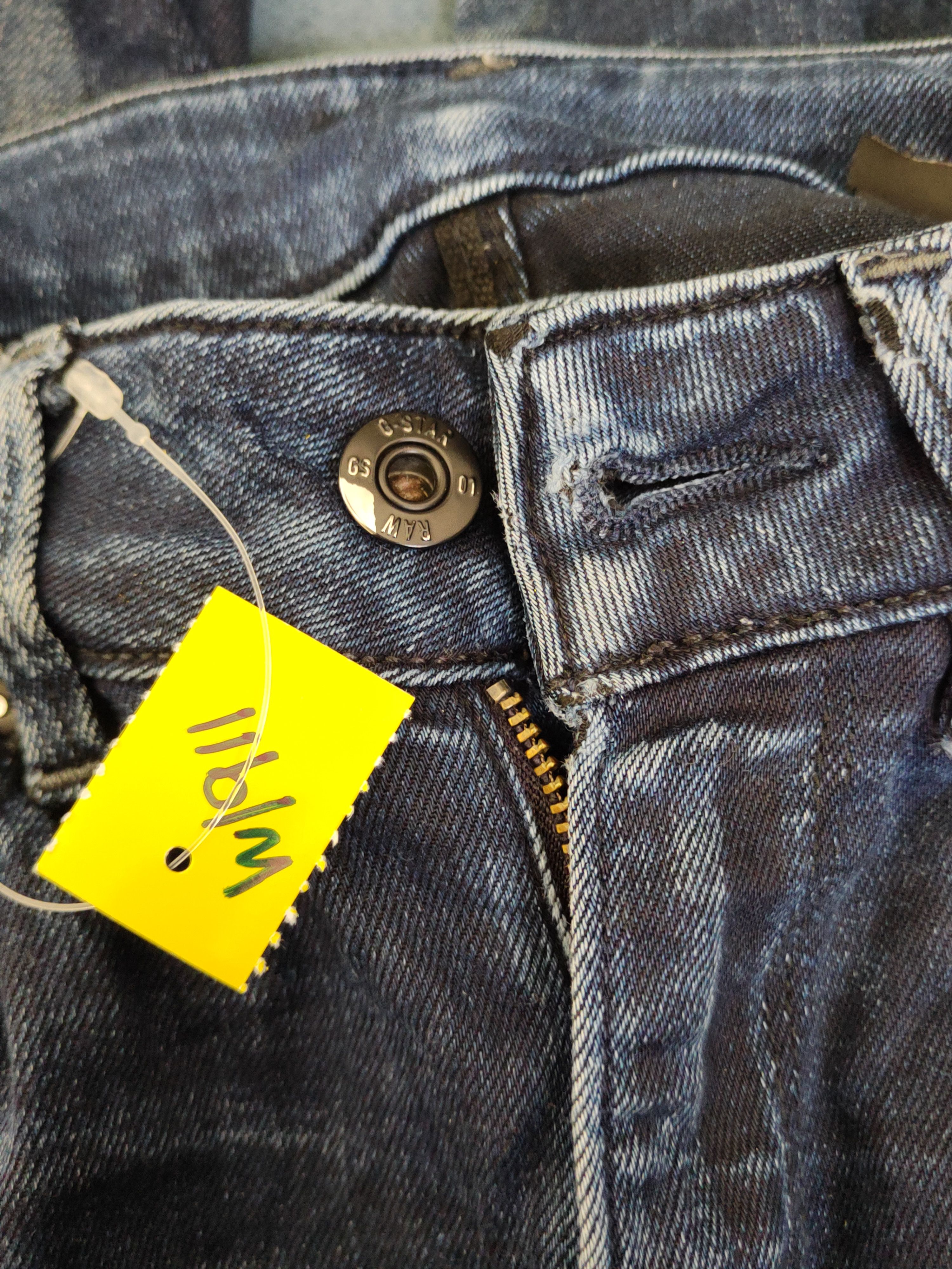 G-Star G Star Raw Dark Blue Distressed Ripped denim Jeans #W1911 Size US 28 / EU 44 - 21 Thumbnail