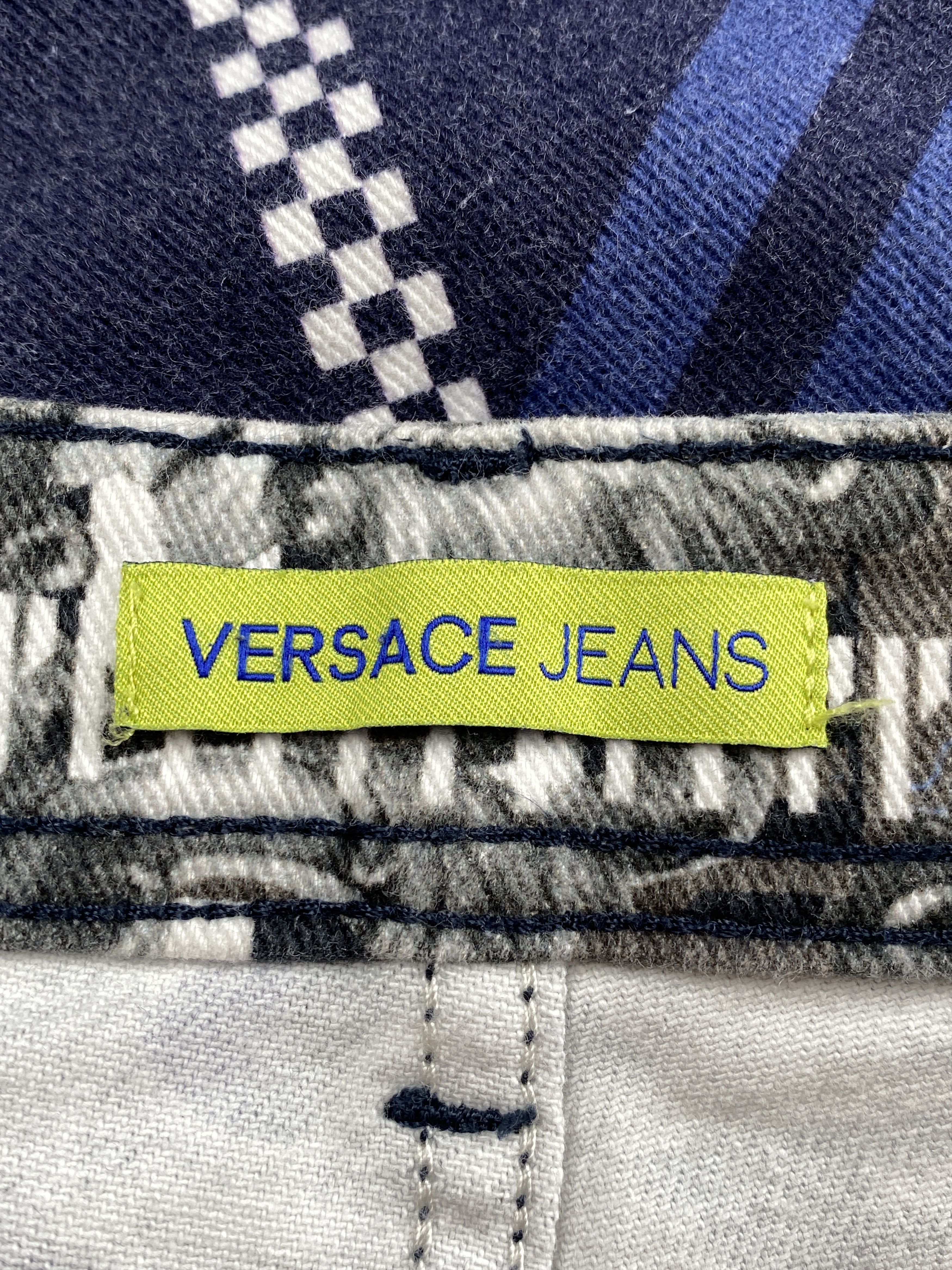 Versace Jeans Couture Patterned Slim Fit Jeans Size US 34 / EU 50 - 14 Thumbnail