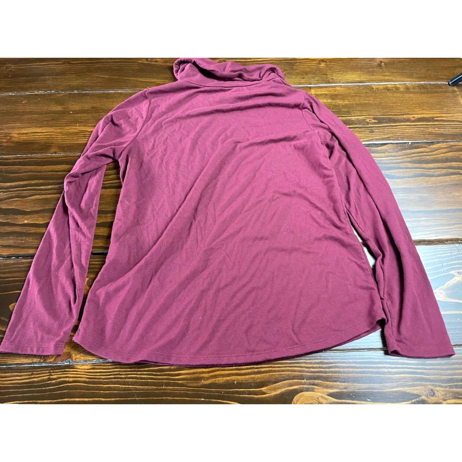 Vintage Sahalia Sweater Women’s Medium Burgundy Cowl Neck Pullover Long Sleeve Shirt Size M / US 6-8 / IT 42-44 - 2 Thumbnail