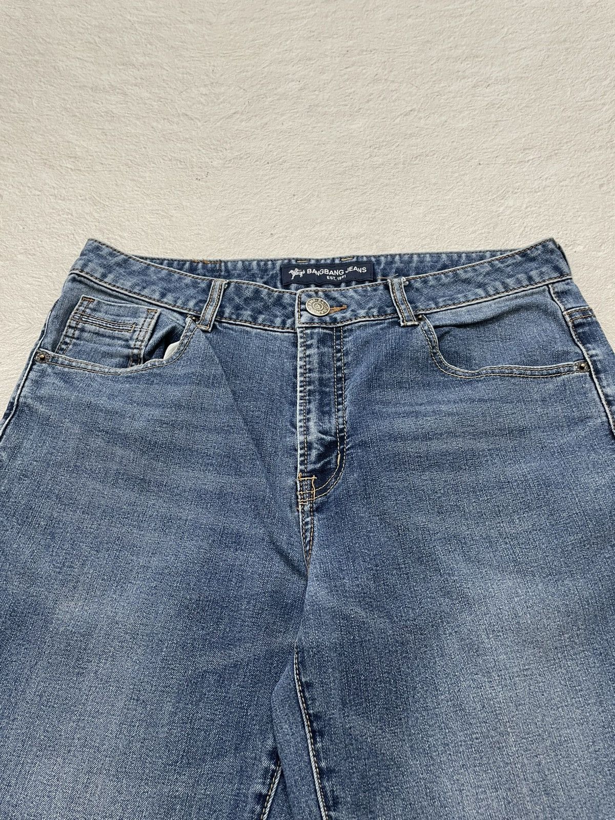 Japanese Brand 2000s Bang bang Denim Stonewash Size US 29 - 4 Thumbnail