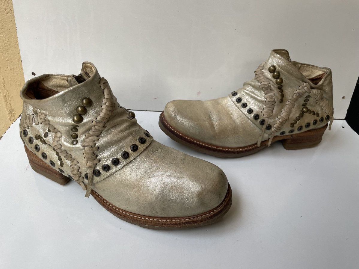 A.S.98 A.S.98 Leather Biker Ankle Boots EUR 37 US 6.5-7 / UK 4 Size US 6.5 / IT 36.5 - 11 Thumbnail