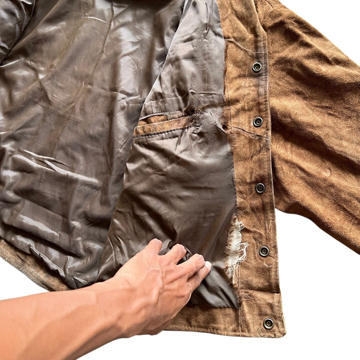 Hard Rock Cafe Vintage Hard Rock Hotel Las Vegas Suede Leather Jacket Size US L / EU 52-54 / 3 - 10 Thumbnail