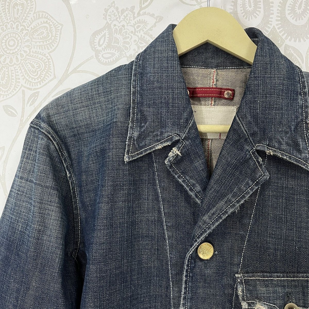 Levi's × Levi's Made & Crafted × Vintage Levis Redloop Chore Jacket Hidden Rivet Buttons Size US L / EU 52-54 / 3 - 6 Thumbnail