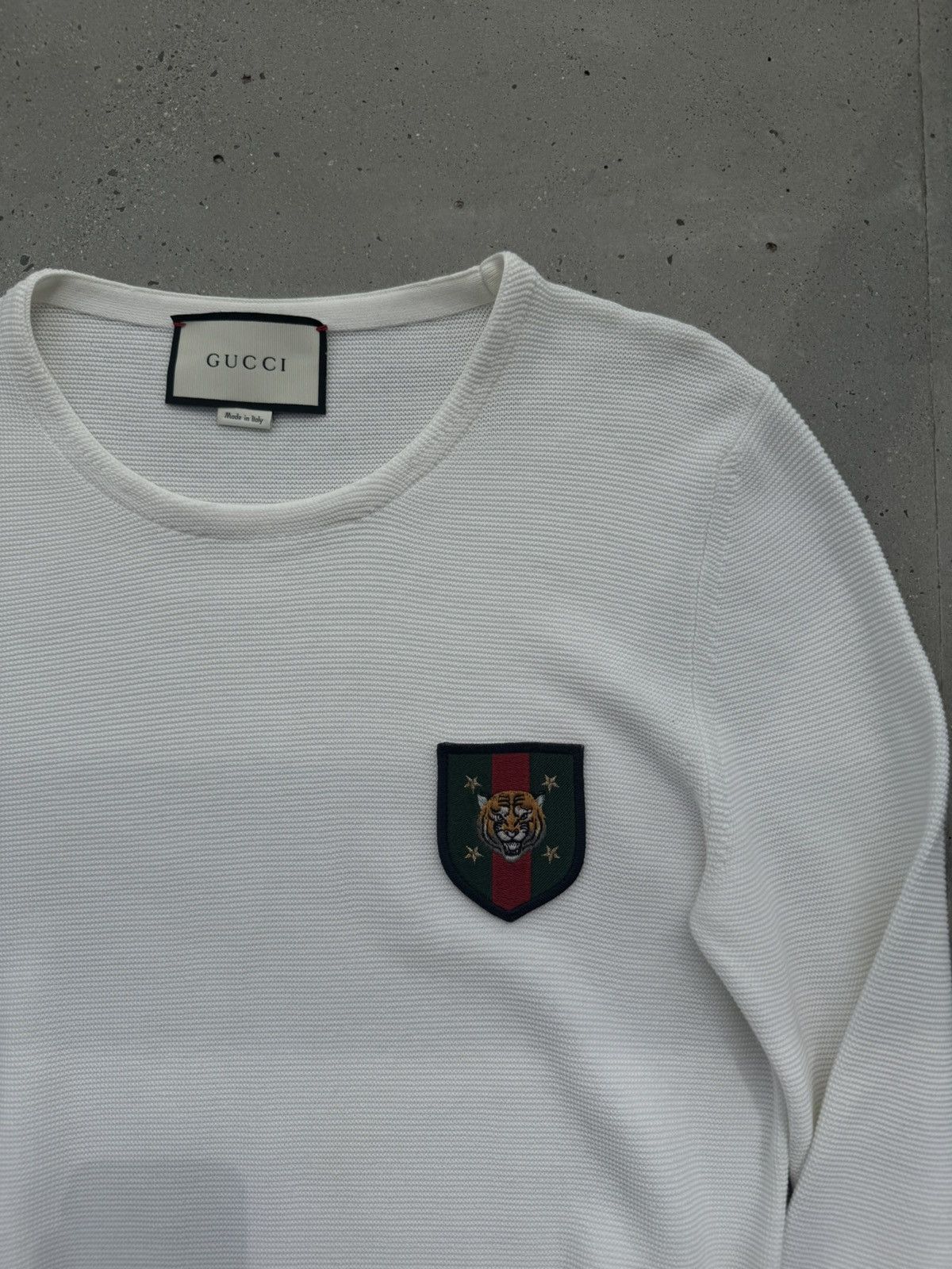 Designer × Gucci Gucci designer classy shield logo Jumper Knit sweatshirt Size US M / EU 48-50 / 2 - 2 Thumbnail