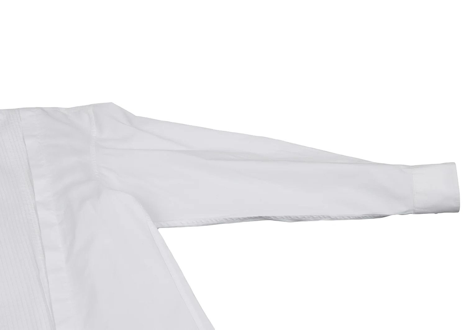 Issey Miyake Band Collar Pin Pleats Shirt in White, Size S Size US S / EU 44-46 / 1 - 4 Thumbnail