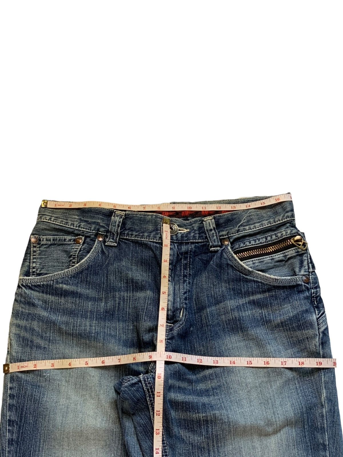 Edwin Exclusive Vintage Edwin Buckle Back Faded Wash Baggy Jeans Size US 34 / EU 50 - 11 Thumbnail