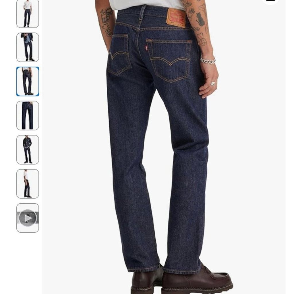 Levi's LEVI'S 501 Original Denim Button Closure Straight Leg Size US 29 - 3 Thumbnail