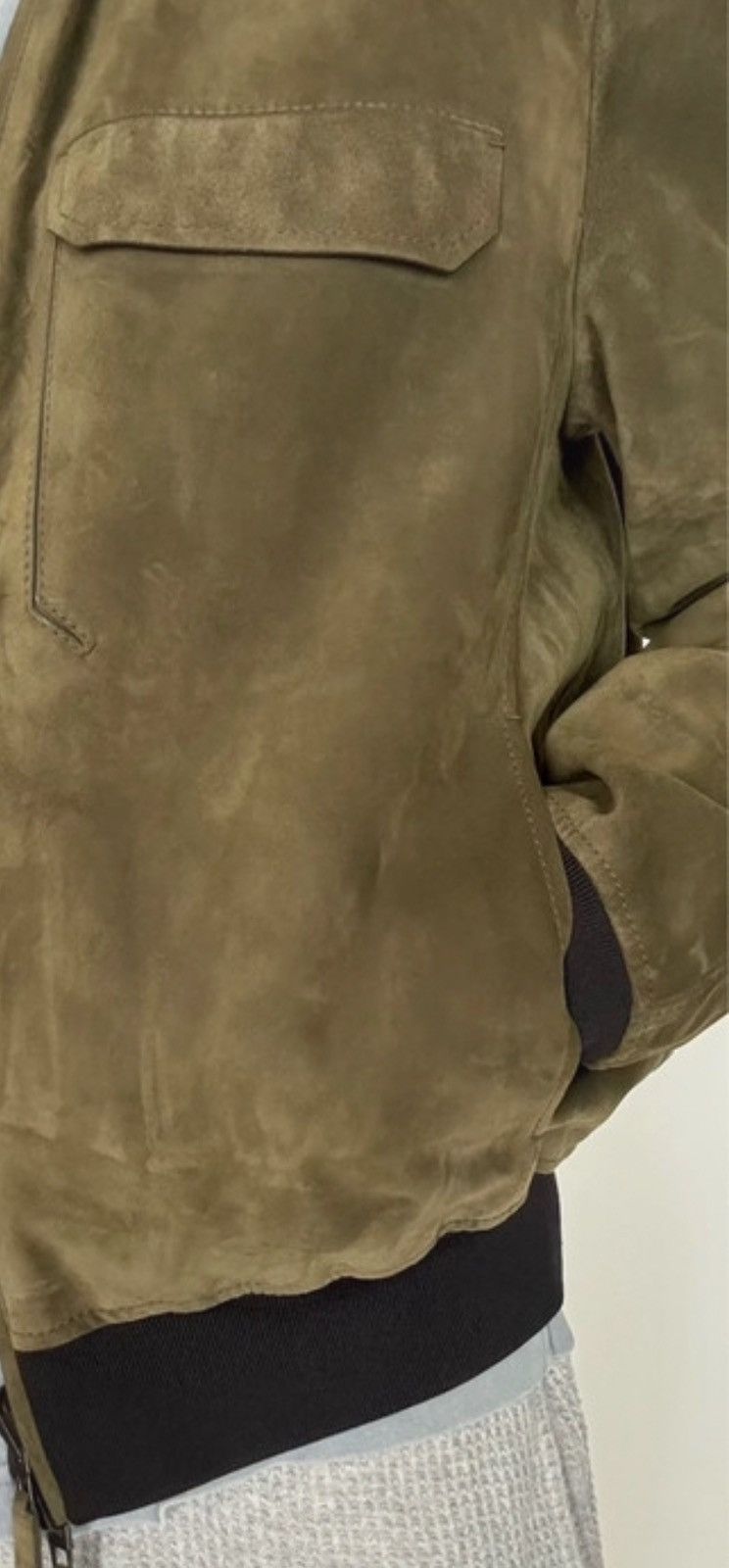 Berluti HAIDER ACKERMANN CALFSKIN LEATHER REVERSIBLE SILK JACKET Size US S / EU 44-46 / 1 - 8 Thumbnail