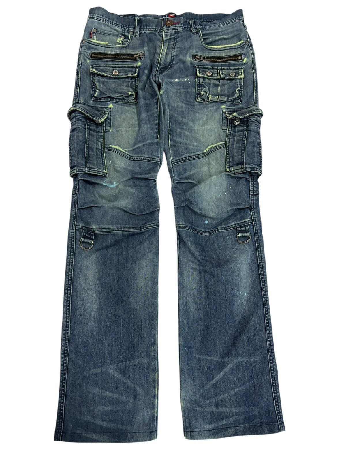 Japanese Brand × Vintage Vintage Japan Lyric Destroyed Blue Washed Distressed Jeans Size US 32 / EU 48 - 1 Thumbnail