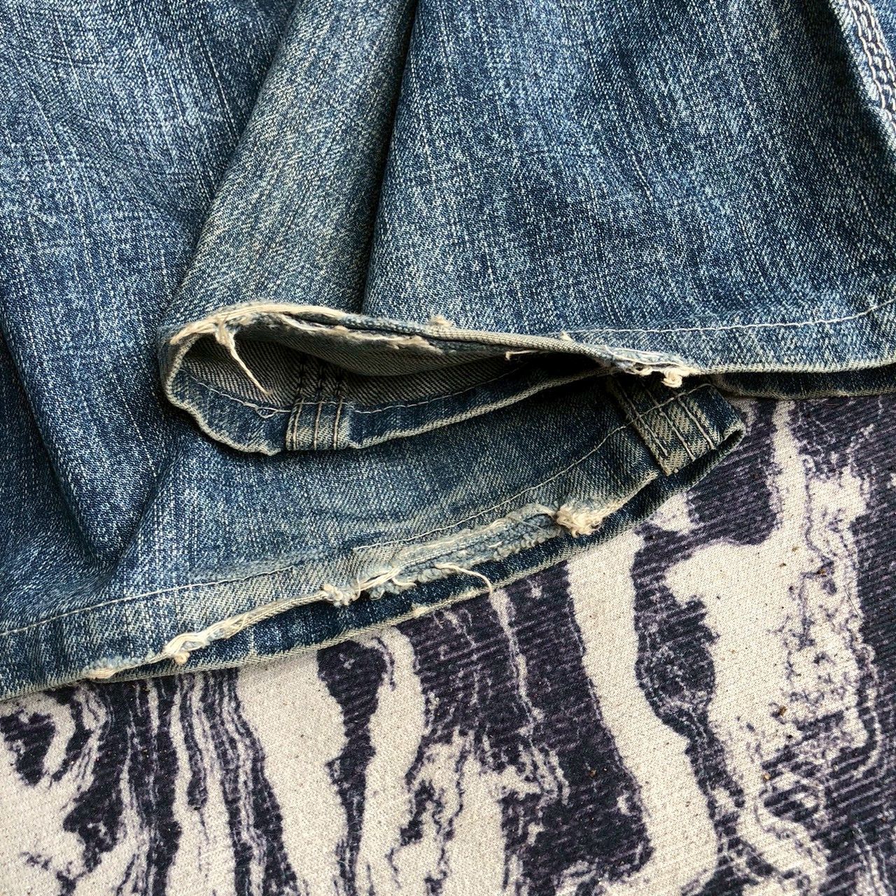 Levi's Vintage Levi’s Sashiko Boro Patch Distressed Denim W33 Size US 31 - 10 Thumbnail
