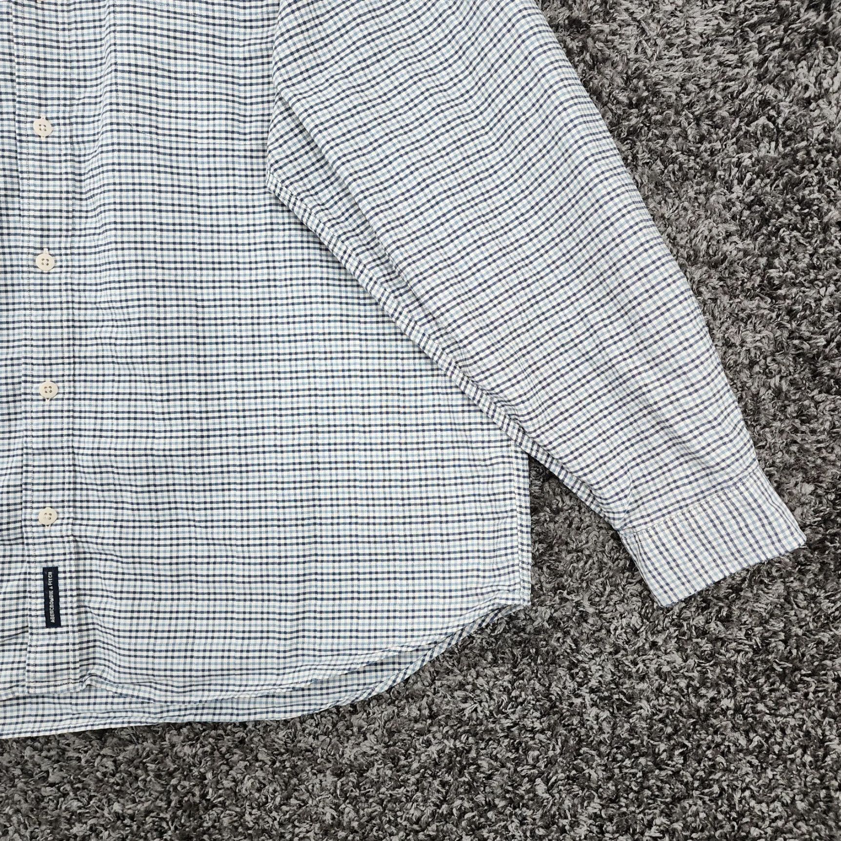 Abercrombie & Fitch VINTAGE Abercrombie & Fitch Plaid Shirt Mens Long Sleeve 100% Cotton XL Blue - Button-Up Decade/Theme Noting Tear Description: see photos Mens Size US XL / EU 56 / 4 - 2 Thumbnail