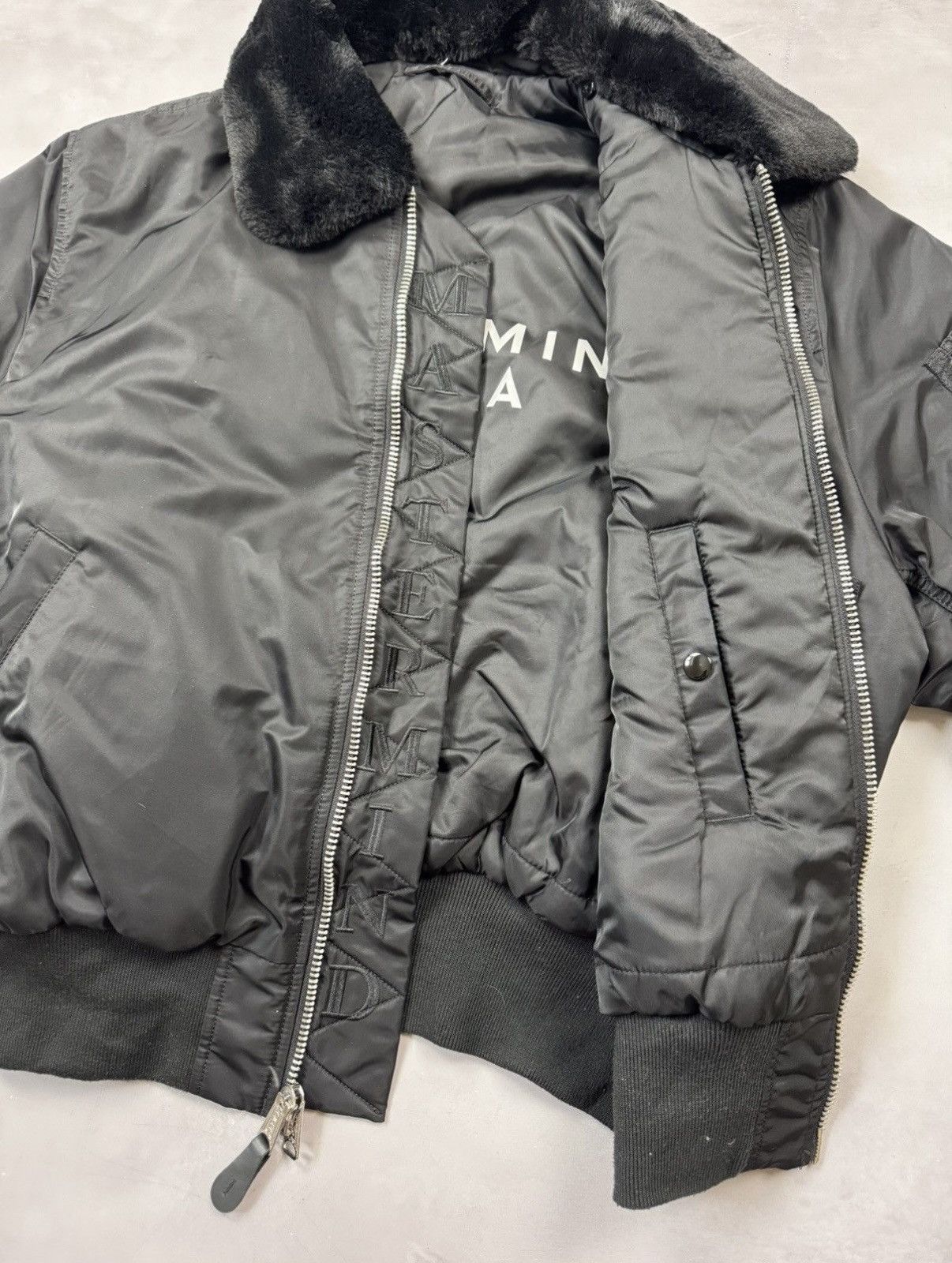 Alpha Industries × Mastermind Japan Fw25 Mastermind World x Alpha Ind B-15 Bomber Jacket(Blk/L) Size US L / EU 52-54 / 3 - 3 Thumbnail