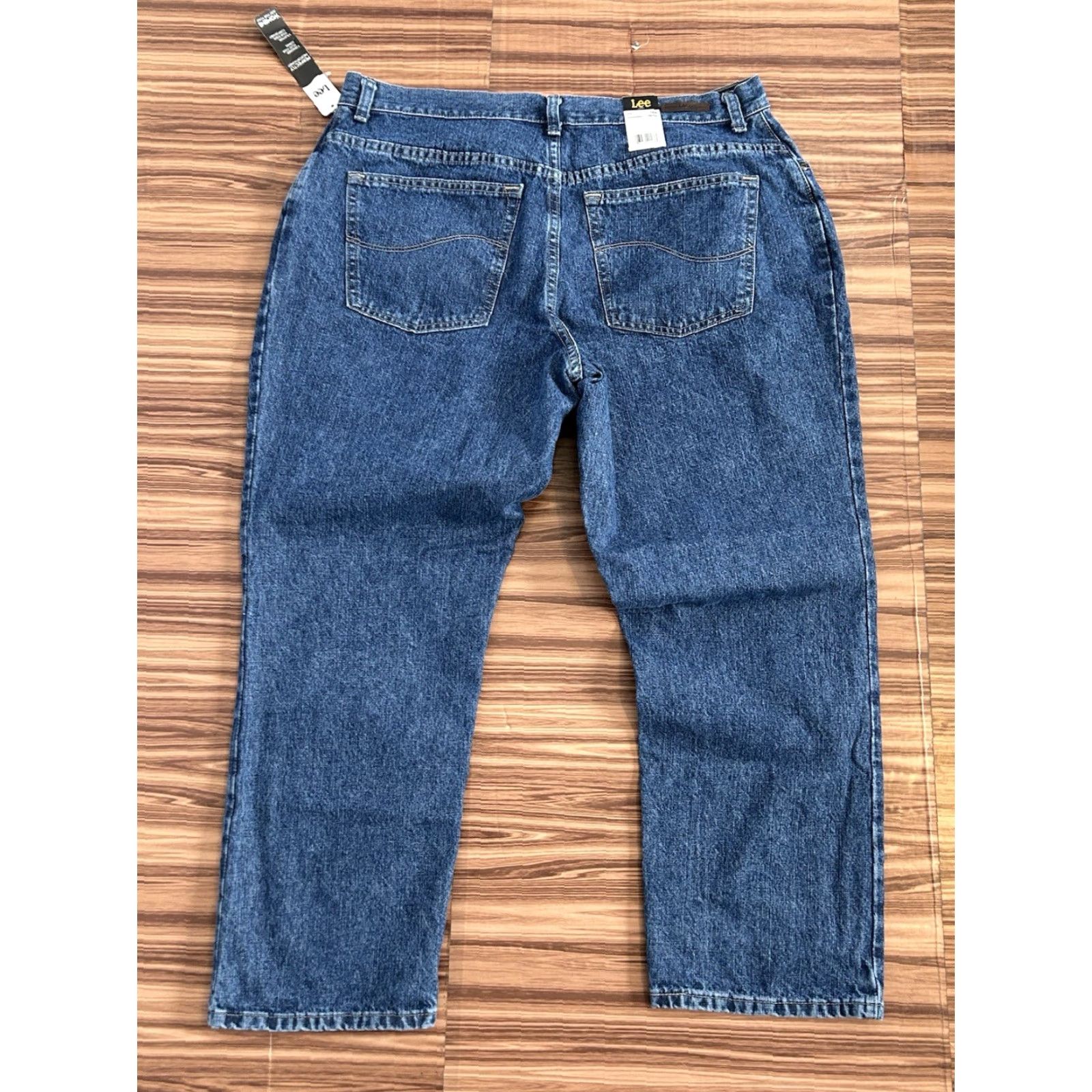 Lee NWT Lee Livia Denim Jeans Relaxed Fit Straight Size 16 Wide Petite Blue Women Jeans Solid 16 Petite Size 38" / US 16 / IT 52 - 2 Thumbnail