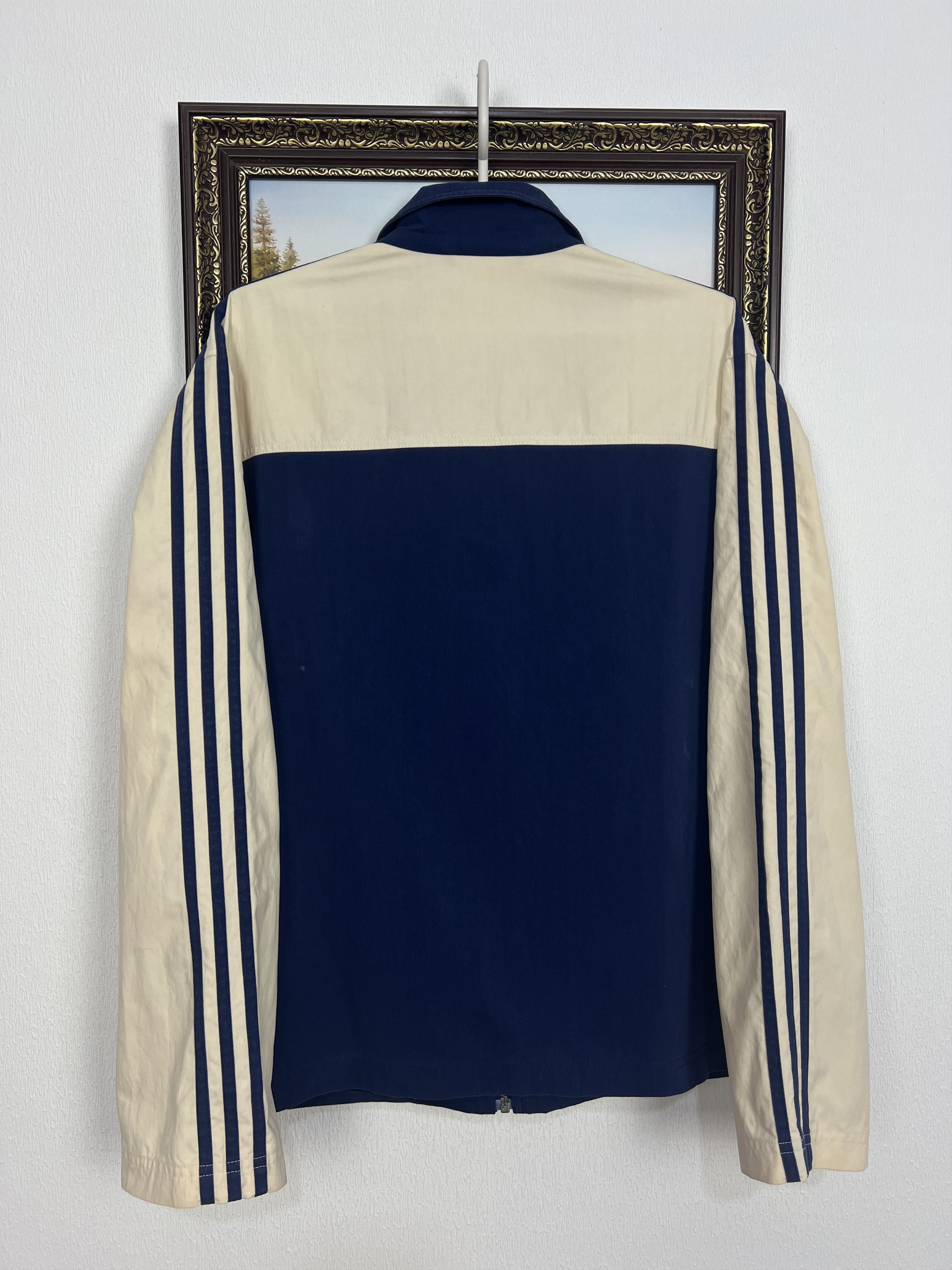Adidas Vintage 90's Adidas Beige Jacket Zip Track Top Rare Hype Size US M / EU 48-50 / 2 - 10 Thumbnail