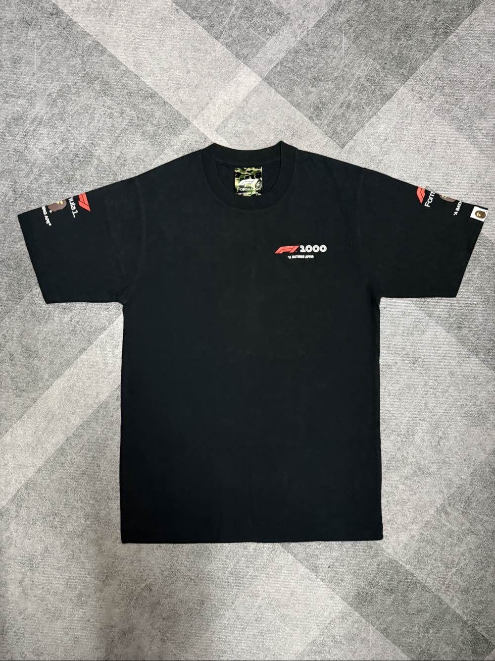 Bape A Bathing Ape x F1 1000 Logo T-Shirt Size S Size US S / EU 44-46 / 1 - 1 Thumbnail