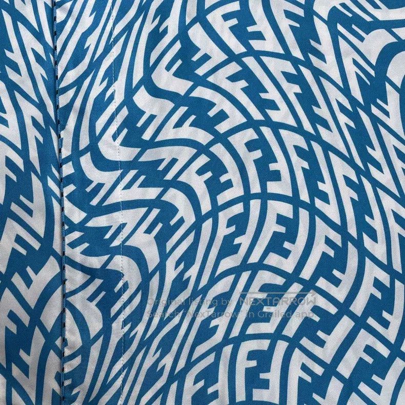 Other Fendi size 41 SS21 Double F Printed Pattern Mulberry Silk S Size US XXS / EU 40 - 3 Thumbnail