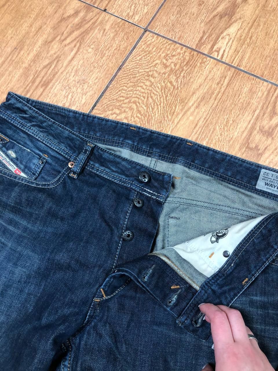 Diesel Crazy Crash Dirty Baggy Faded Jean Japan Avant Garde Style Size US 36 / EU 52 - 13 Thumbnail