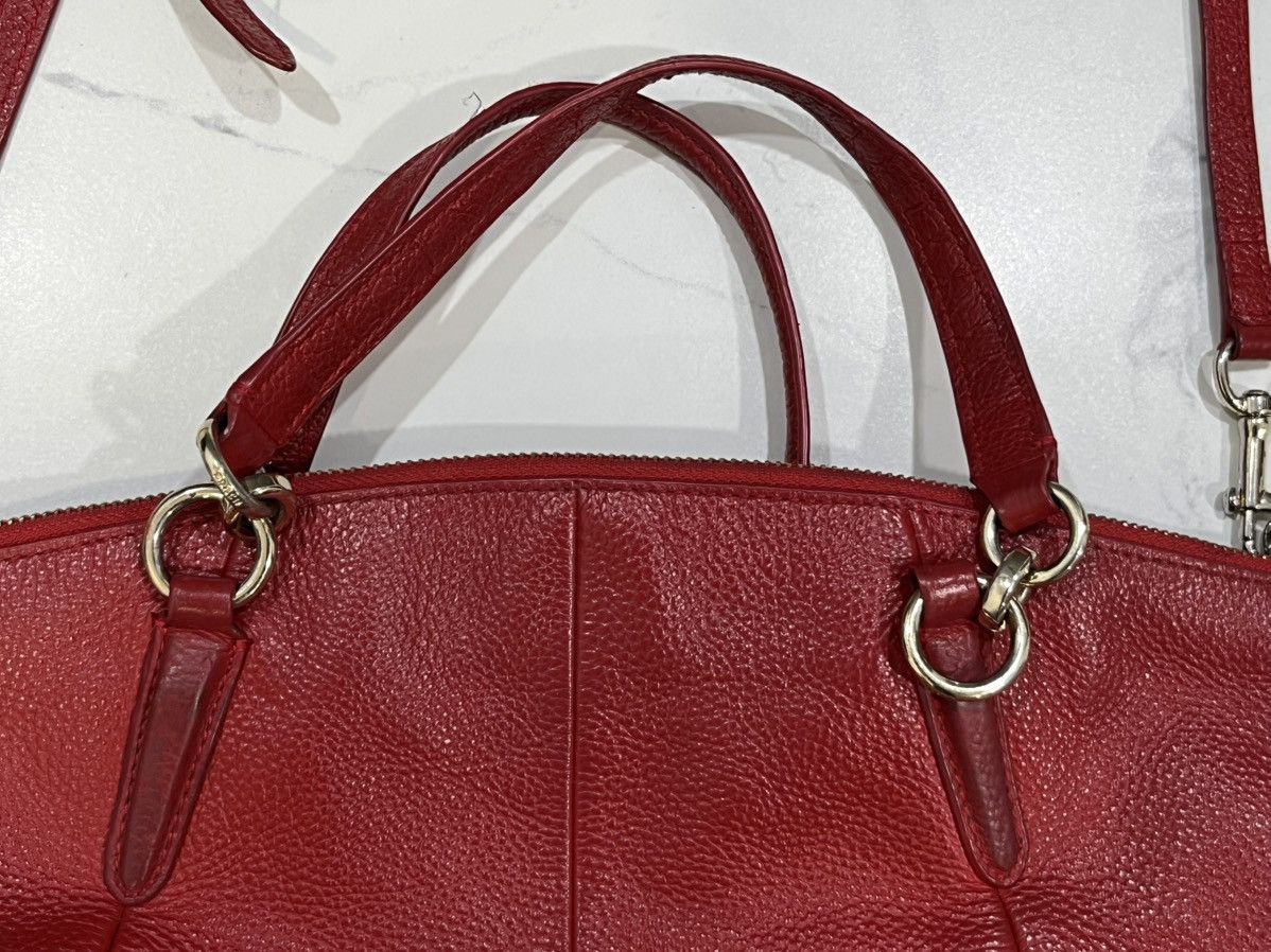 Coach Coach Small Kelsey Satchel Red Pebbled Bags Size ONE SIZE - 14 Thumbnail