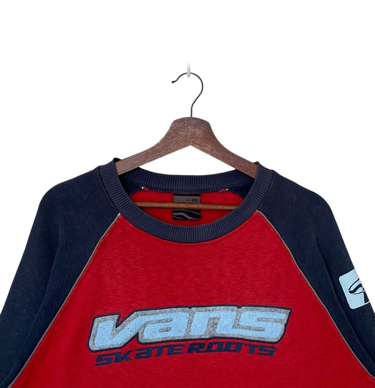 Vans × Vintage Vintage Brand Vans Two Tone Big Logo Sweatshirt 1990s Size US M / EU 48-50 / 2 - 7 Thumbnail
