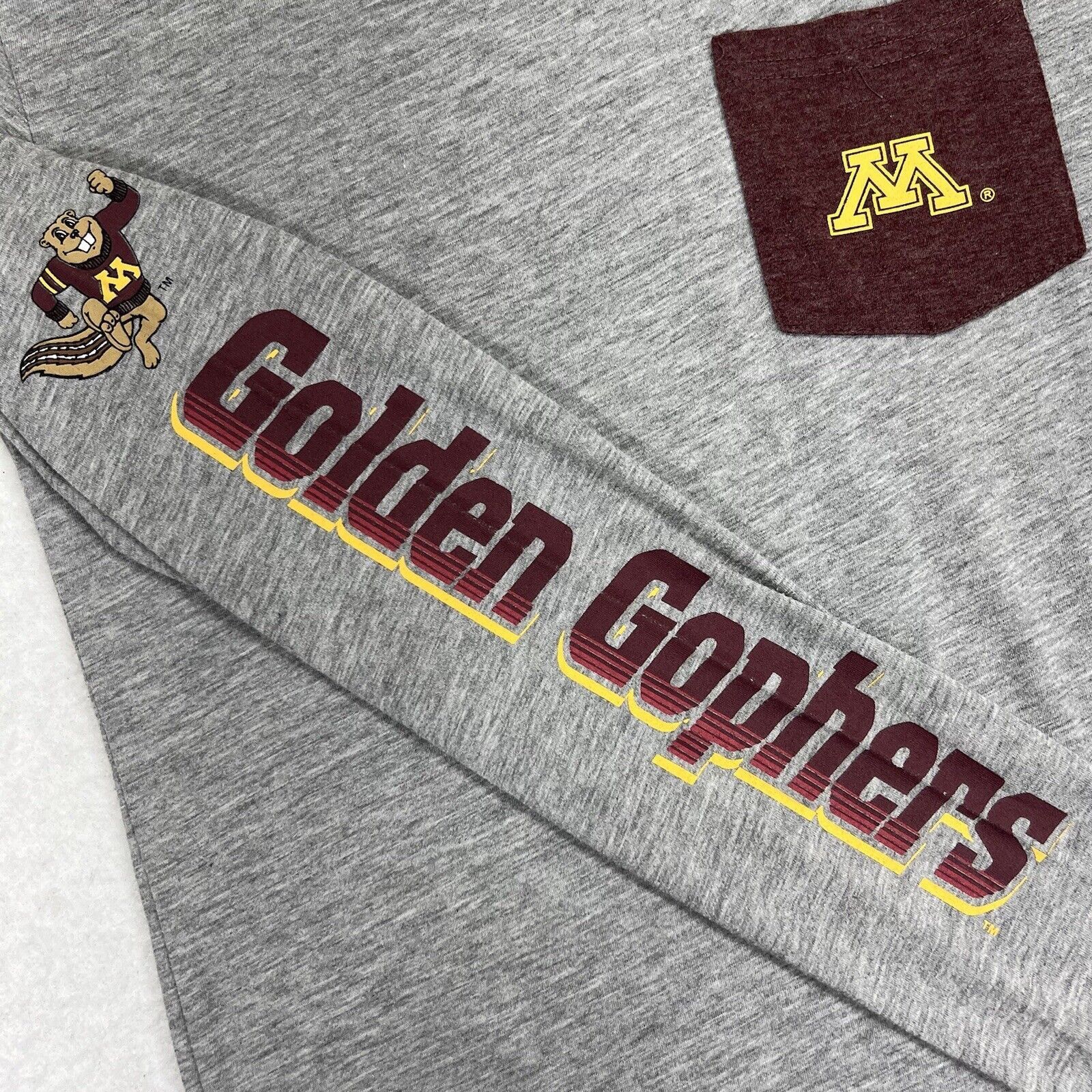 Champion Champion Minnesota Gophers Gray Pocket Graphic T Shirt Size US S / EU 44-46 / 1 - 2 Thumbnail