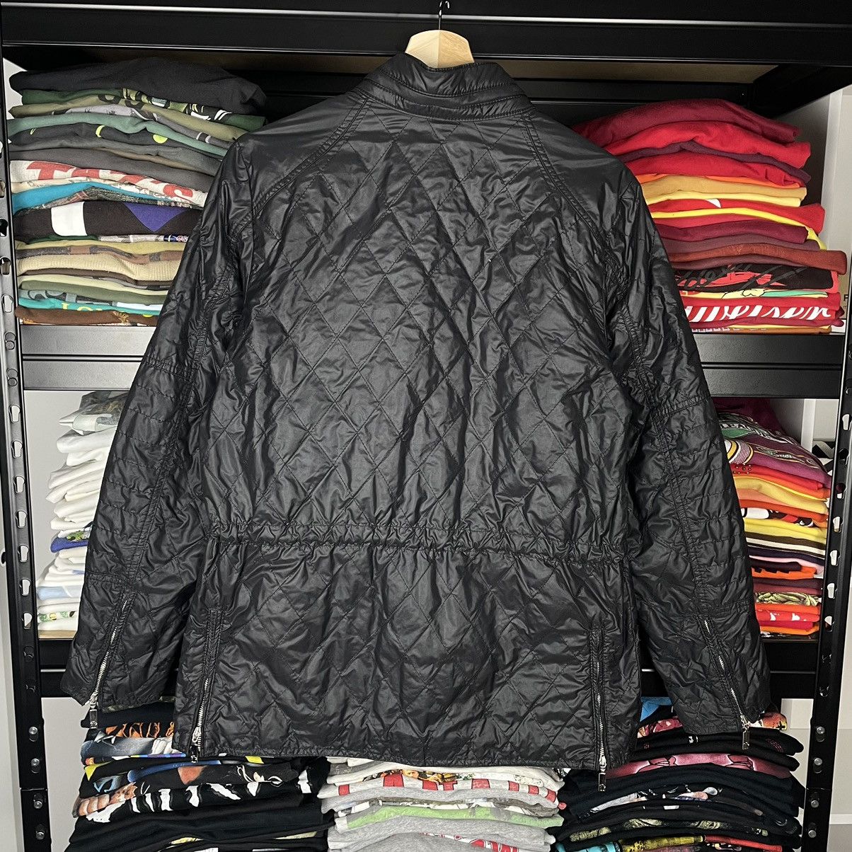 Designer × Moncler Moncler Coat Jacket Black Logo Hooded Y2K Retro Size M / US 6-8 / IT 42-44 - 2 Thumbnail