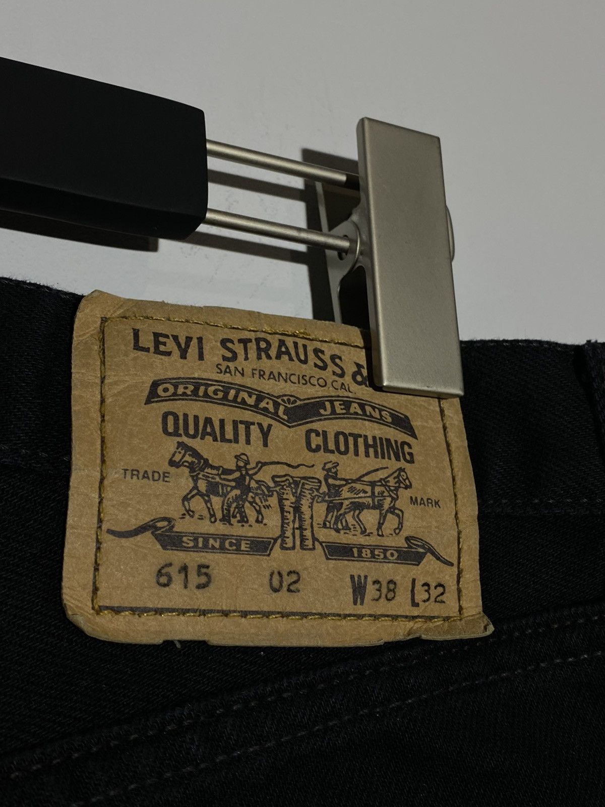 Levi's Vintage 90s Levi's 615 Black Denim Jeans Size US 38 / EU 54 - 11 Thumbnail