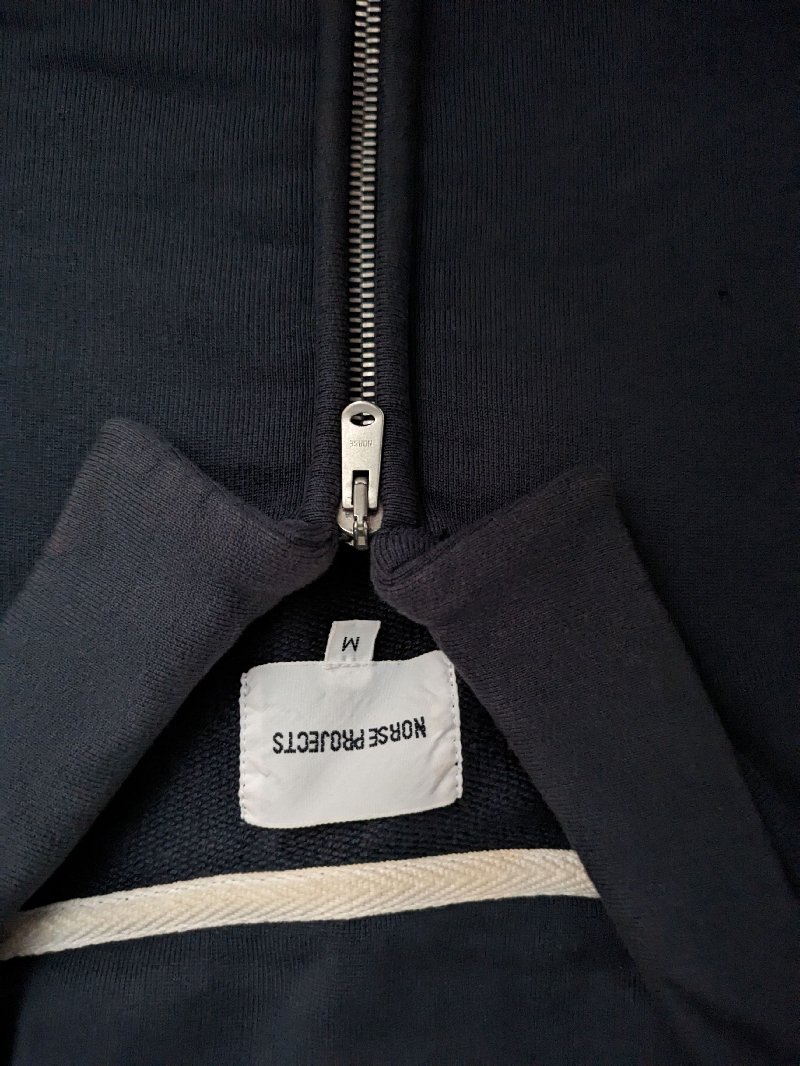 Norse Projects Half Zip Magne Sweater - Dark Navy Size US M / EU 48-50 / 2 - 5 Thumbnail