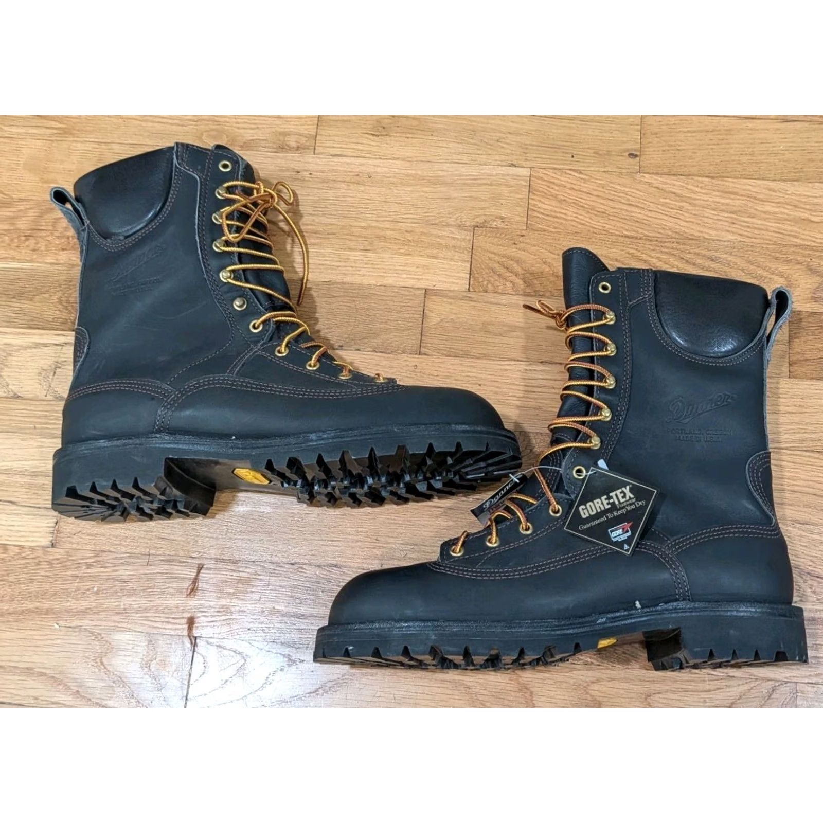 Danner Danner Ft. Lewis GTX 400G Thinsulate Boots 12100 1311703 Black 10.5 Mens Workwear Lace Up Insulated Steel Toe Leather Size US 11 / EU 44 - 4 Thumbnail