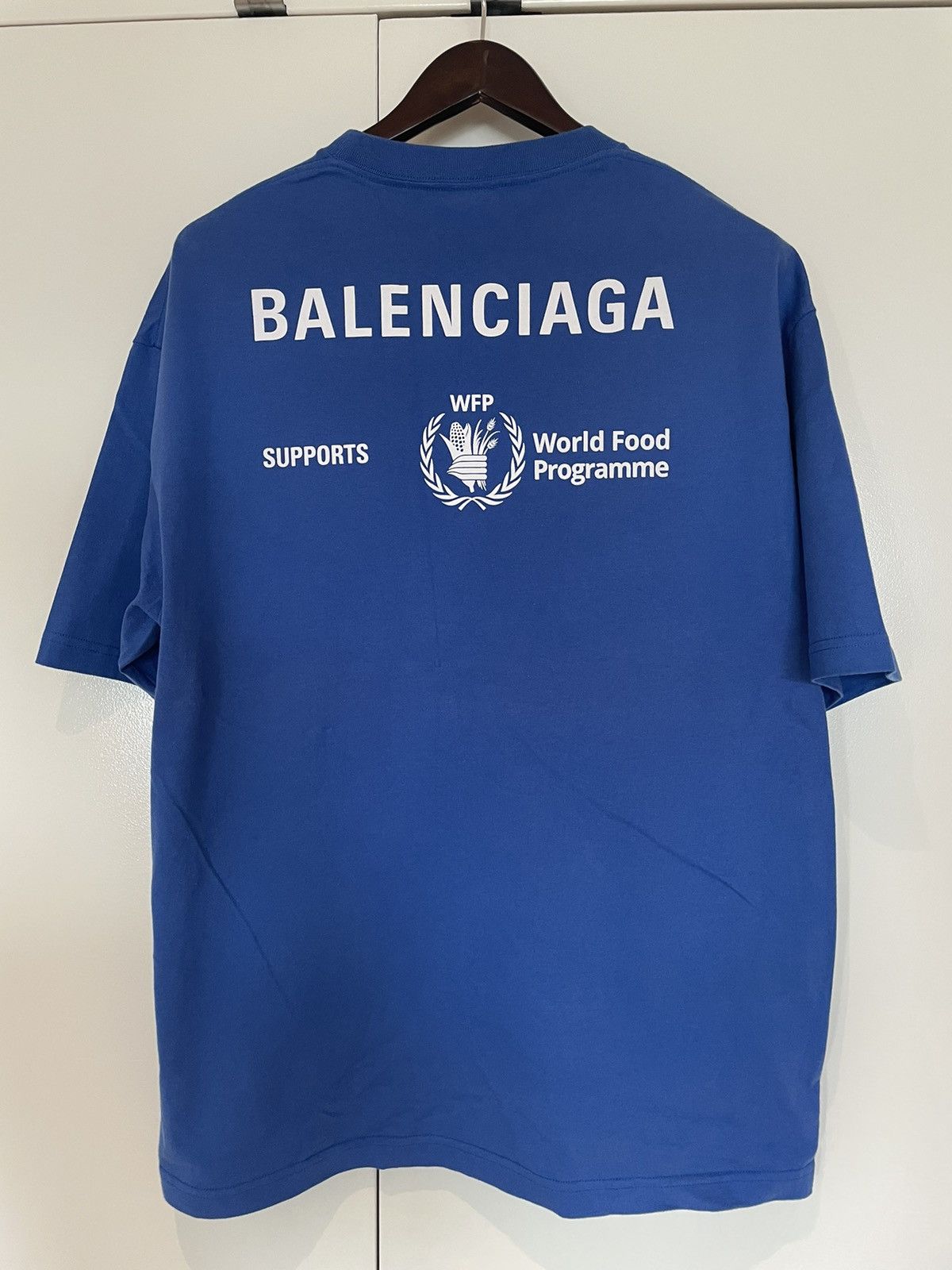 Balenciaga Balenciaga World Food Programme Blue T-shirt