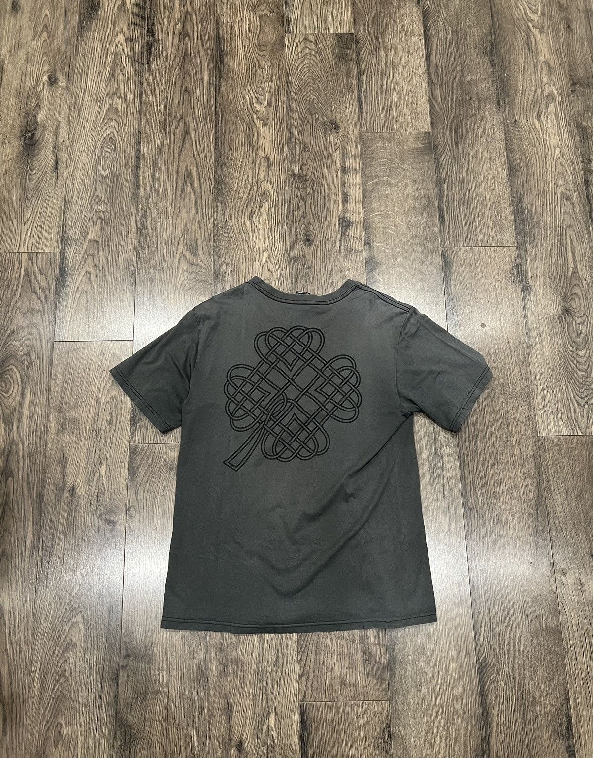 image of Number N Ine Number (N)Ine Aw06 Noir Four Leaf Clover T-Shirt in Grey, Men's (Size Medium)