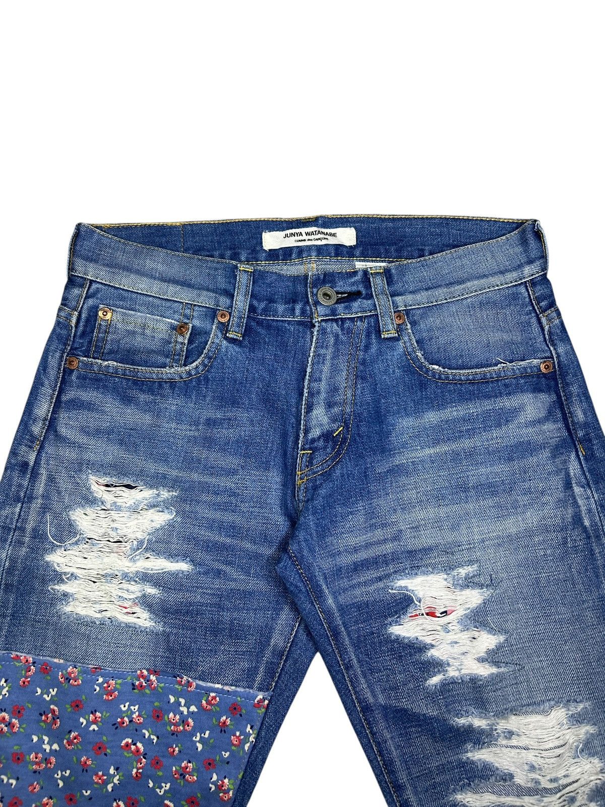 Junya Watanabe S/S 14 Patchwork Fringe Denim Size 28" / US 6 / IT 42 - 2 Thumbnail