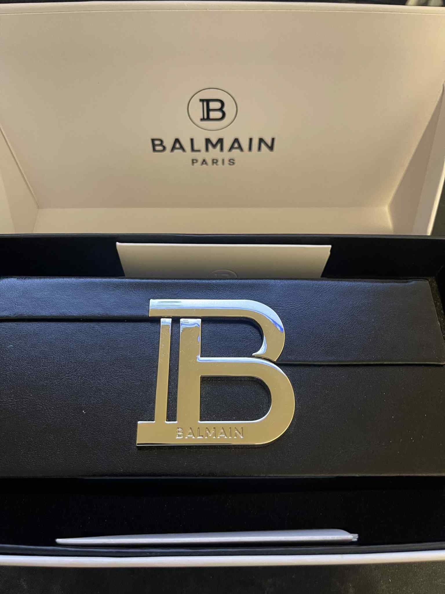 Balmain Balmain Black Akoni Edition B-III Glasses - Black/Gold Size ONE SIZE - 10 Thumbnail